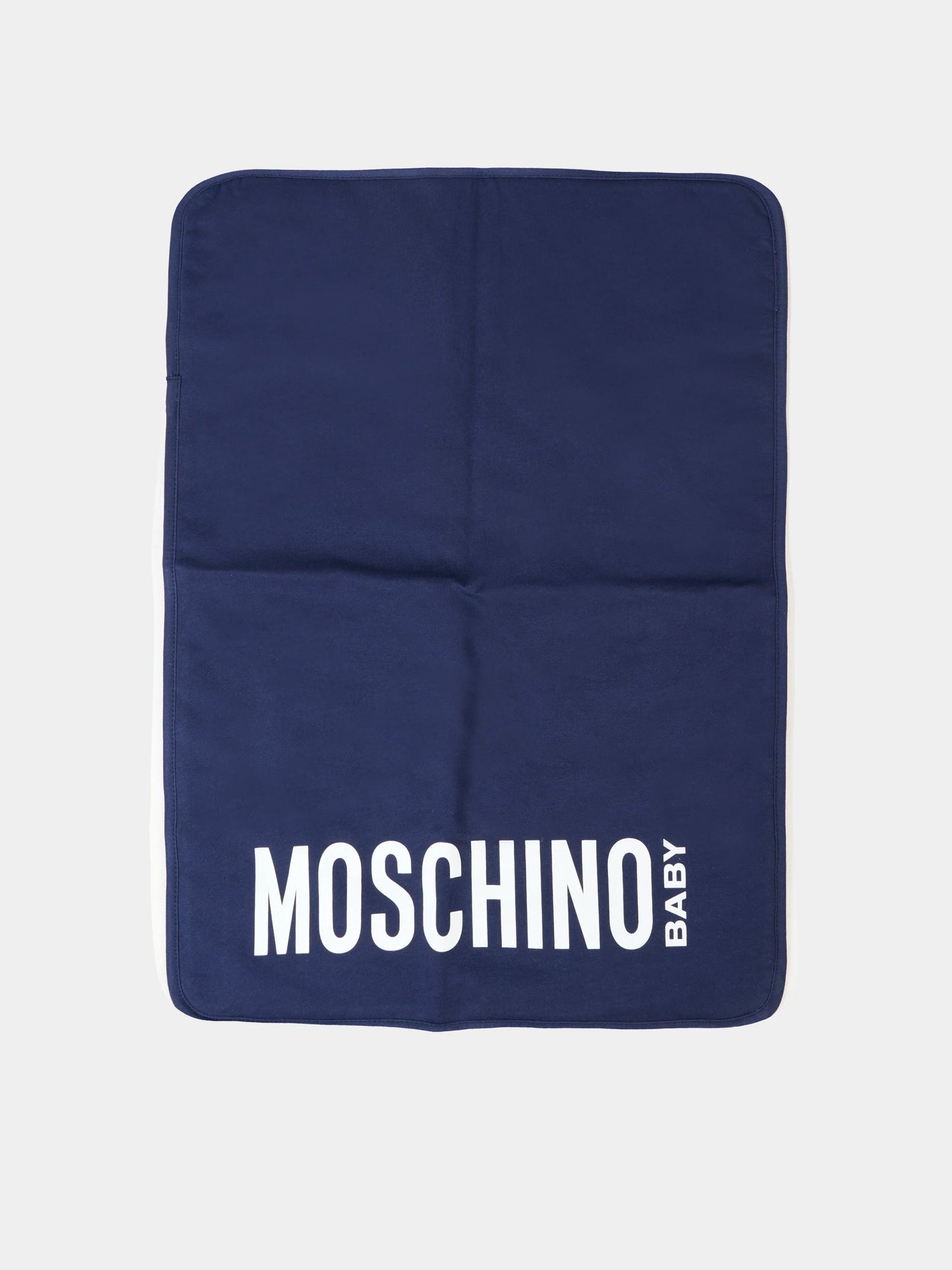 Borsa mamma blu per neonati con Teddy Bear e logo,Moschino Kids,MUX05V LCA19 40016