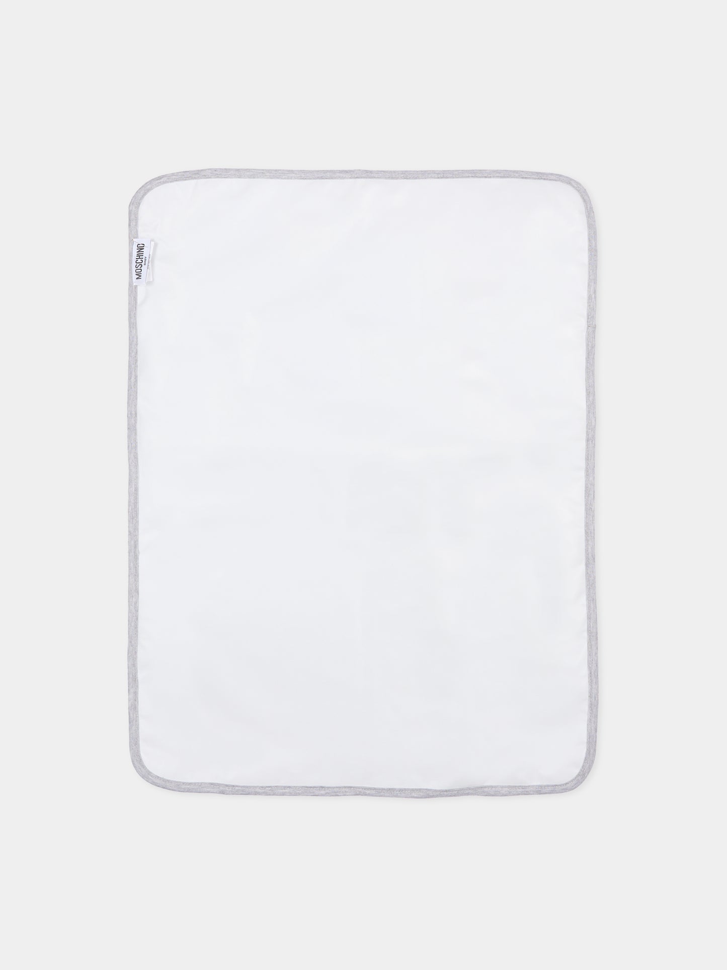 Borsa mamma grigia per neonati con Teddy Bear e logo,Moschino Kids,MUX05V LCA19 60926