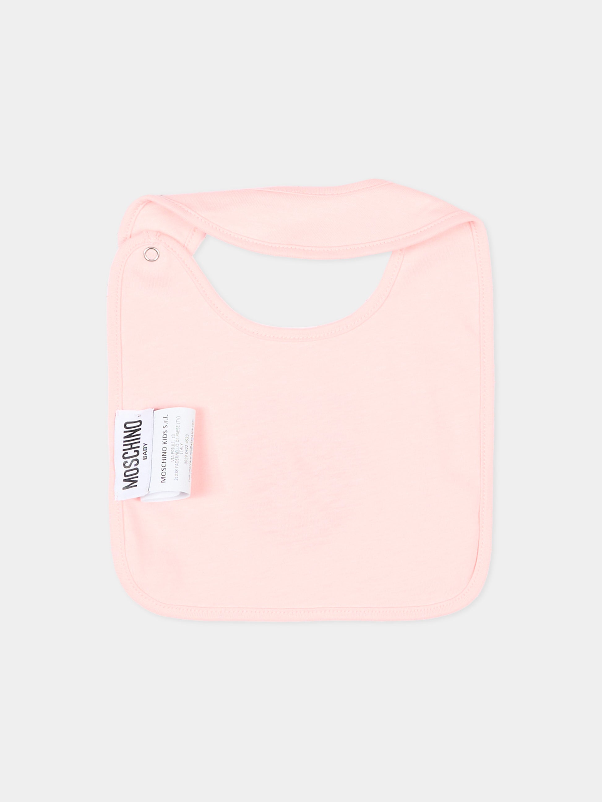 Set tutine rosa per neonata con Teddy Bear,Moschino Kids,MUY097 LCA19 50209
