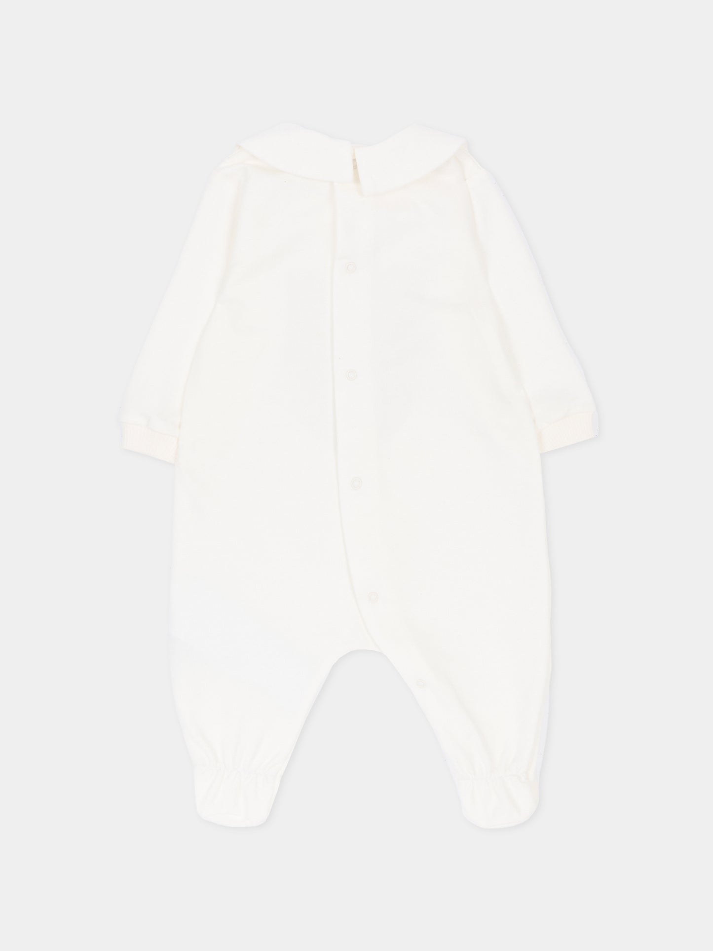 Tutina avorio per neonati con Teddy Bear,Moschino Kids,MUY098 LCA19 10063