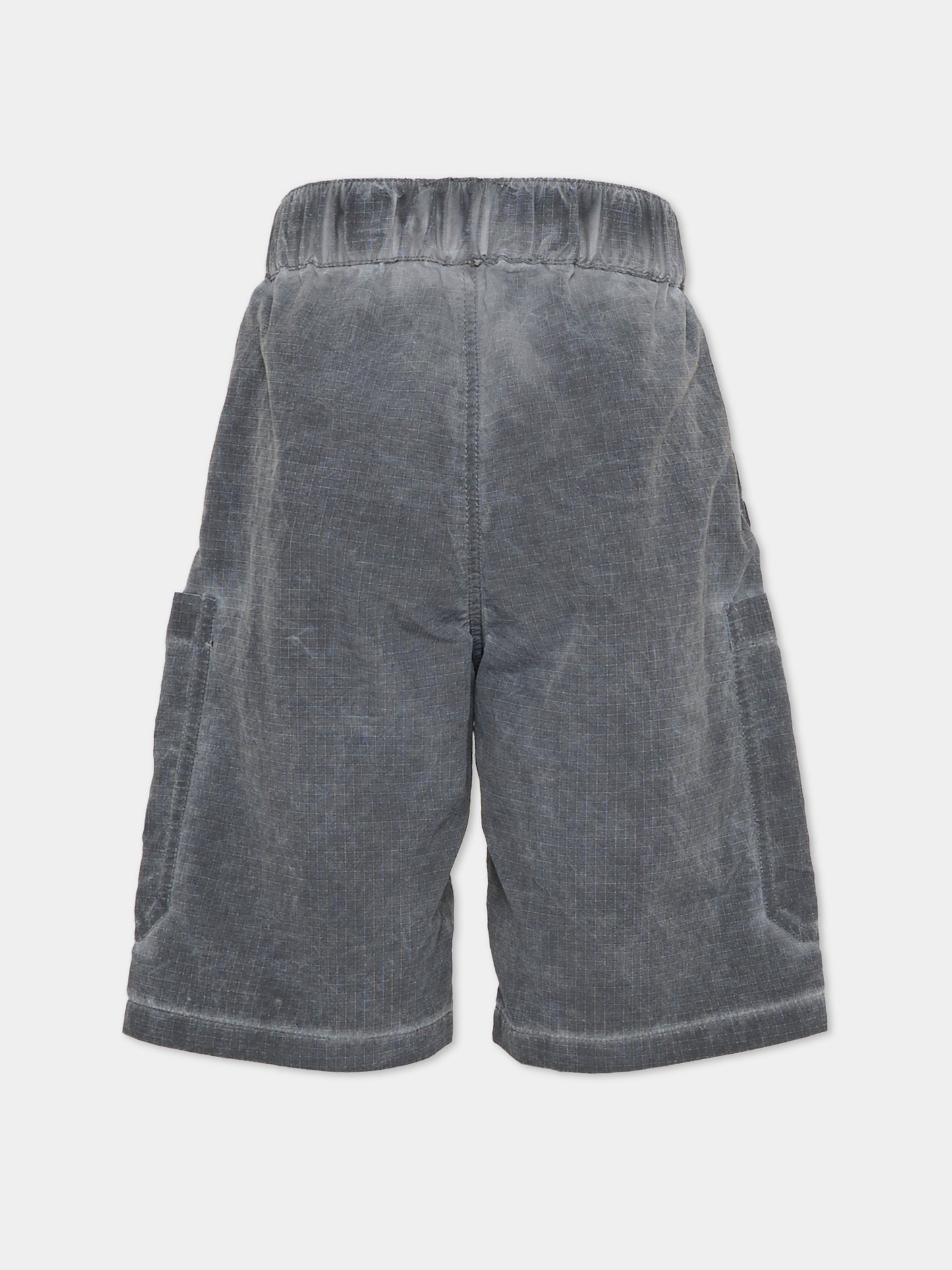 Shorts grigi per bambino con logo,Timberland,T60827 066