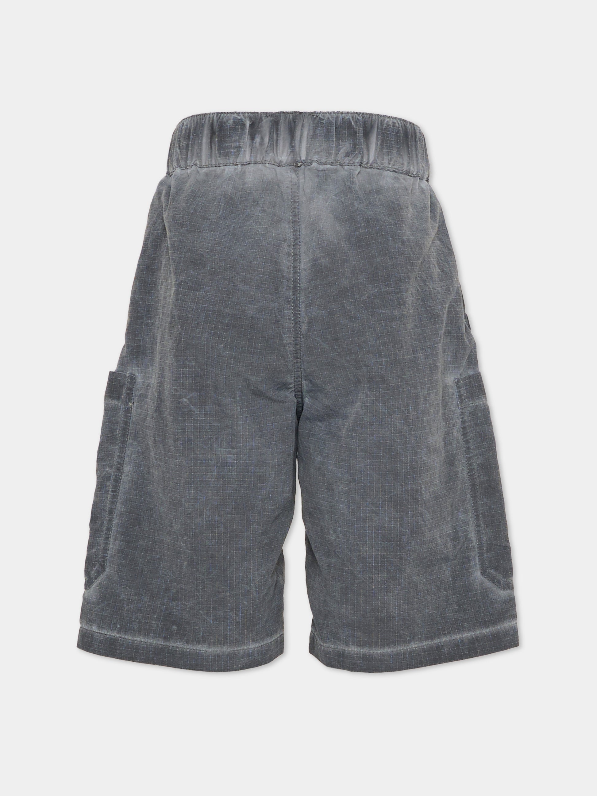 Shorts grigi per bambino con logo,Timberland,T60827 066