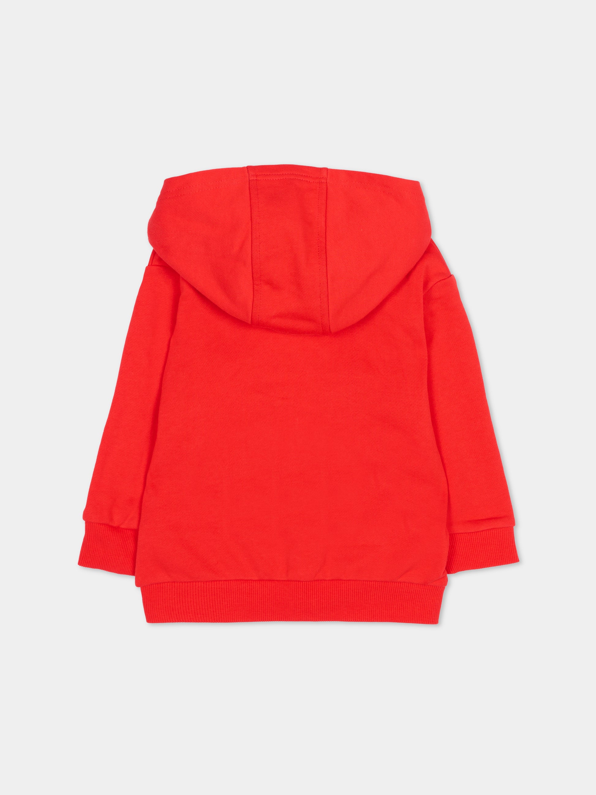 Felpa rossa per neonato con logo,Timberland,T60867 97E