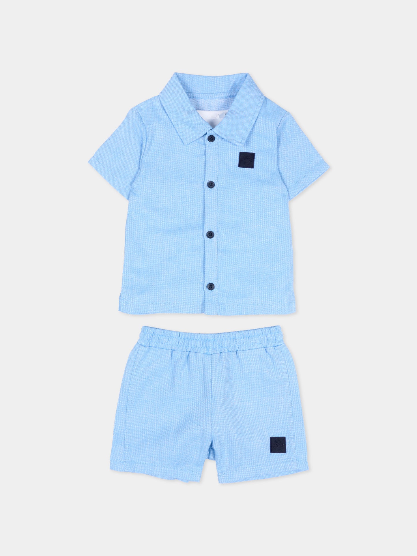 Completo sportivo azzurro per neonato,Timberland,T60901 79H