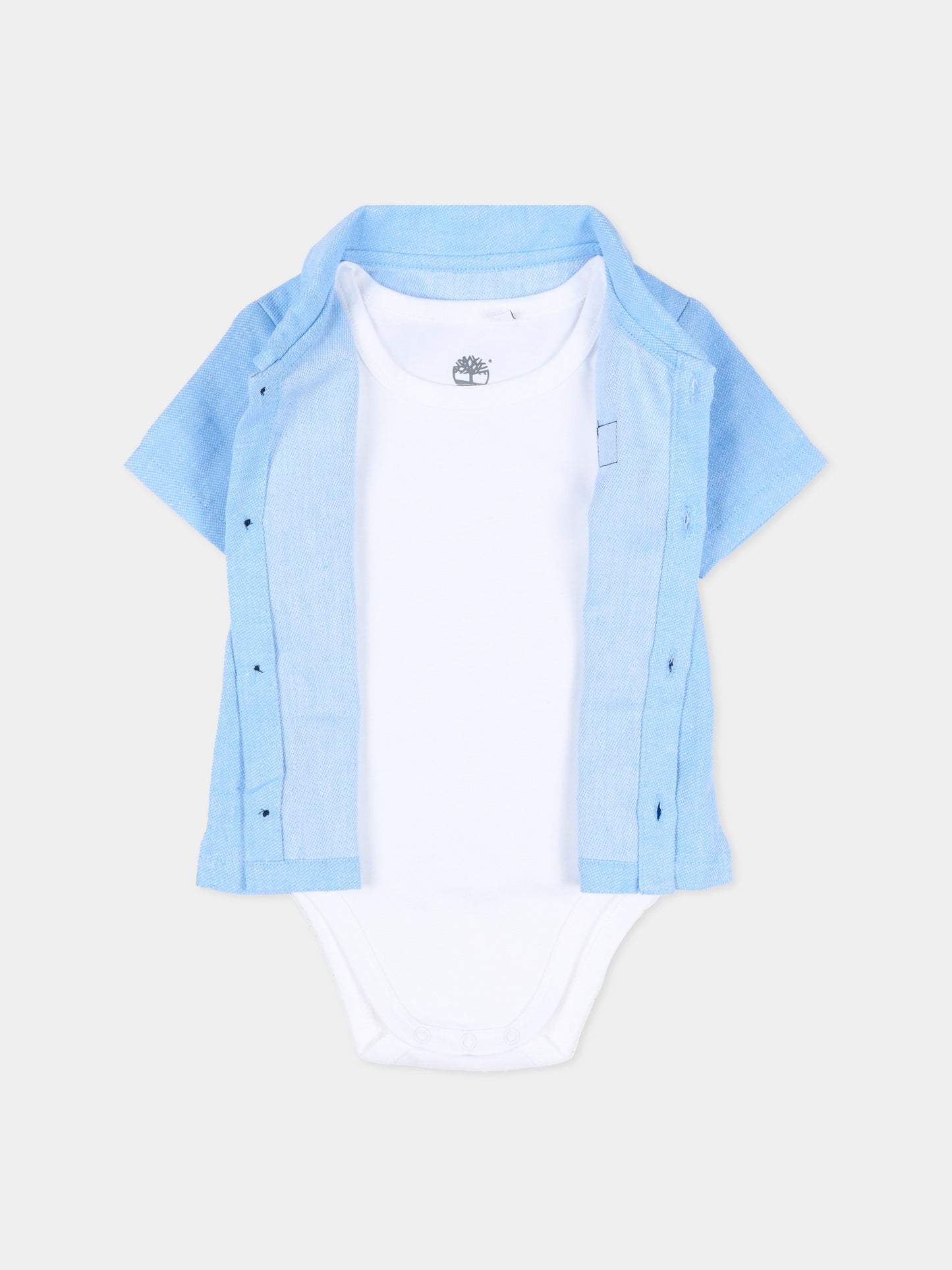 Completo sportivo azzurro per neonato,Timberland,T60901 79H