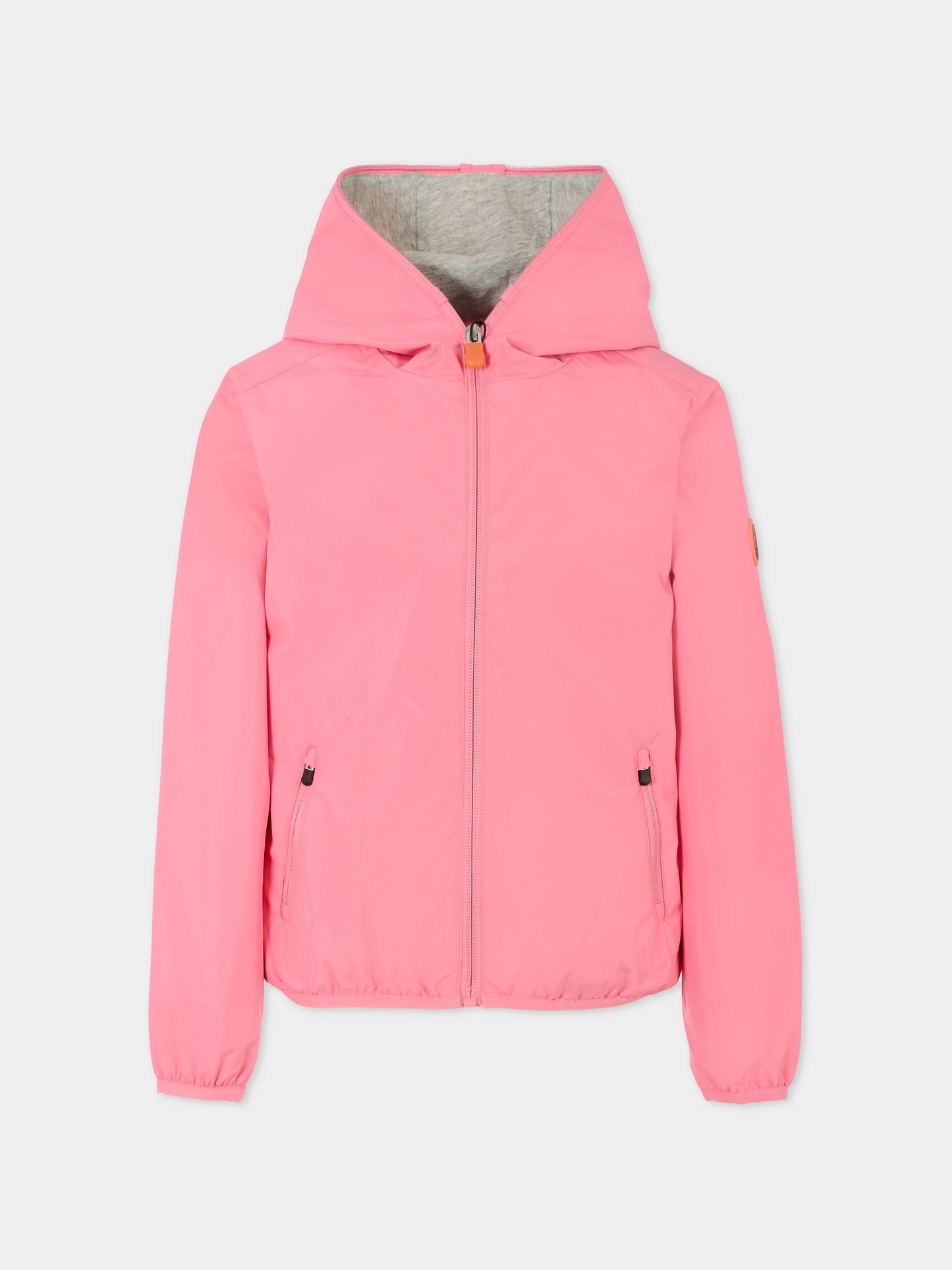 Giacca a vento Jules rosa per bambina con logo,Save The Duck Kids,J30036X WIND20 80018