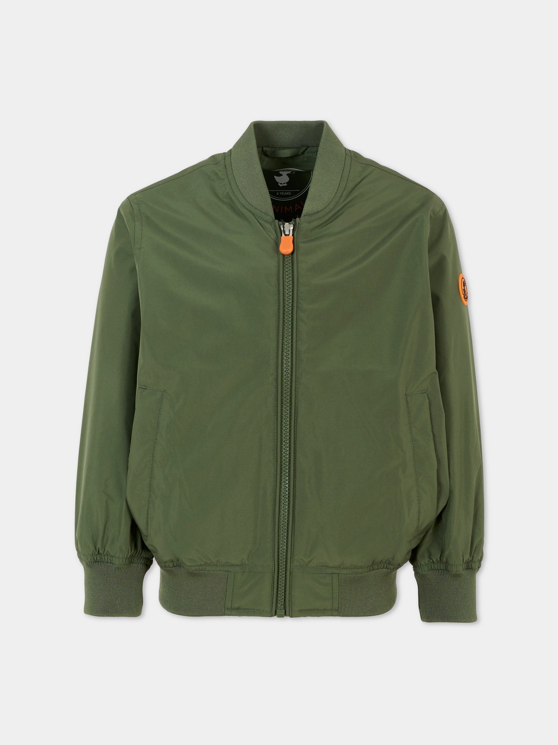 Giubbotto verde Sloan per bambino con logo,Save The Duck Kids,J31163X WIND20 50028