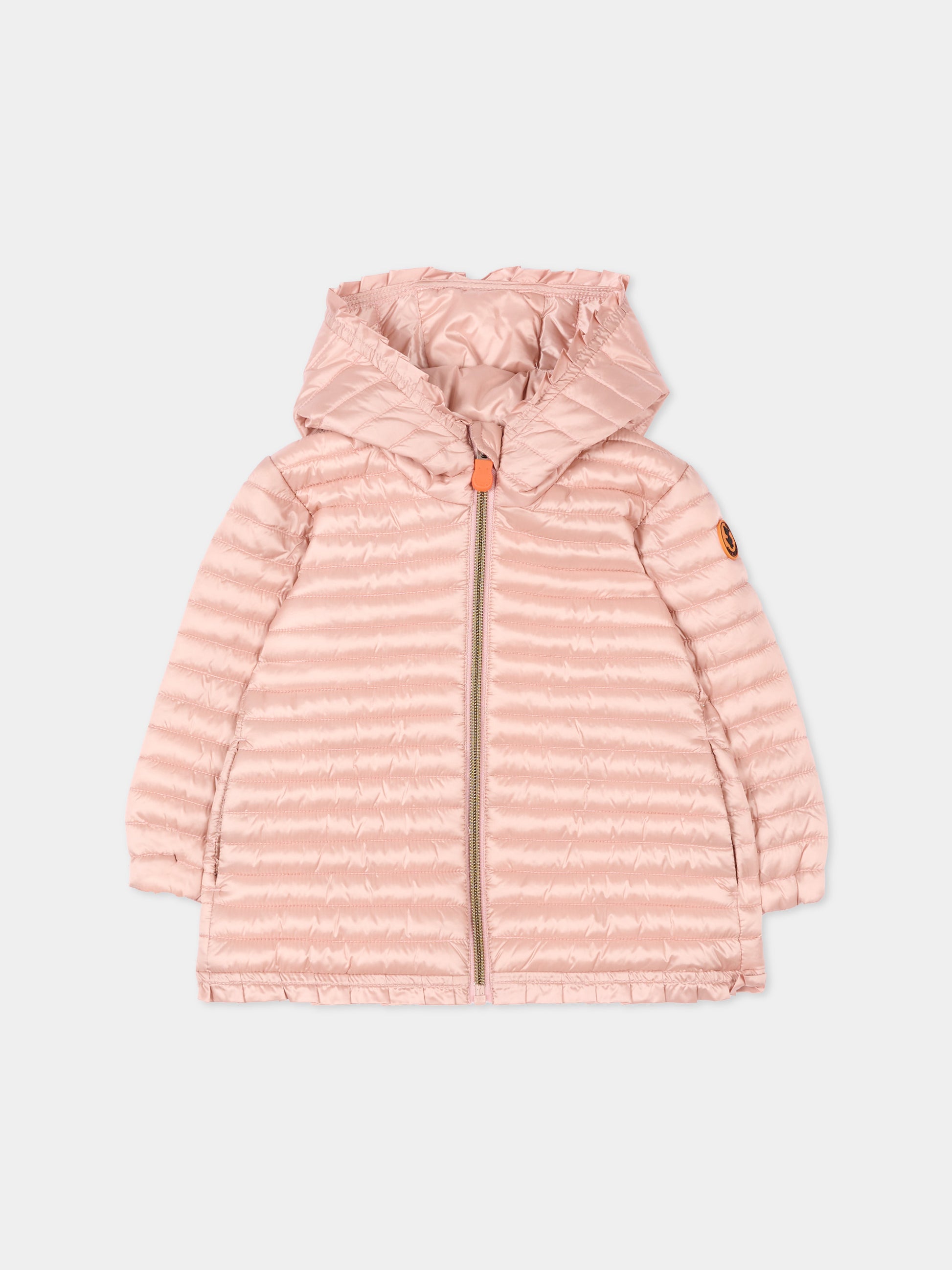 Piumino rosa Oli per neonata,Save The Duck Kids,I32771G IRIS22 80043