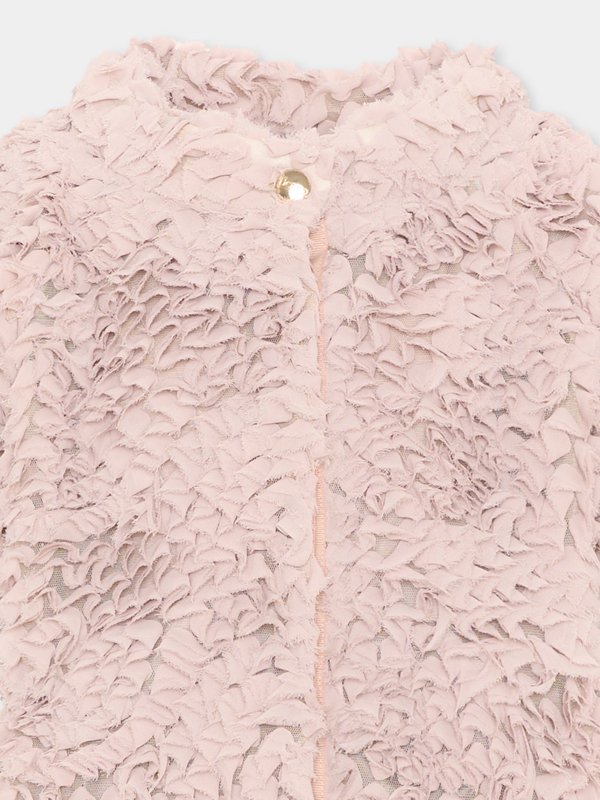 Giacca beige per bambina con logo,Herno Kids,GI000096G 12783 4035