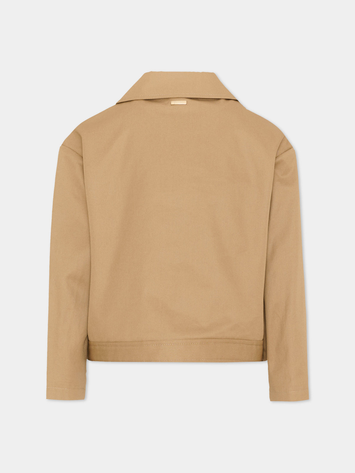 Giubbotto beige per bambina con logo,Herno Kids,GI000098G 13218 2040