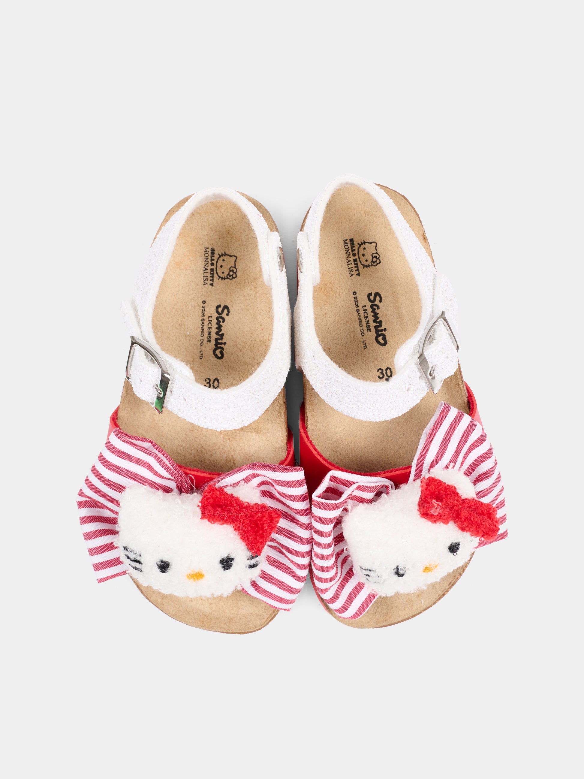 Sandali bianchi per bambina con Hello Kitty,Monnalisa,8CG015 - 7702 - 9944