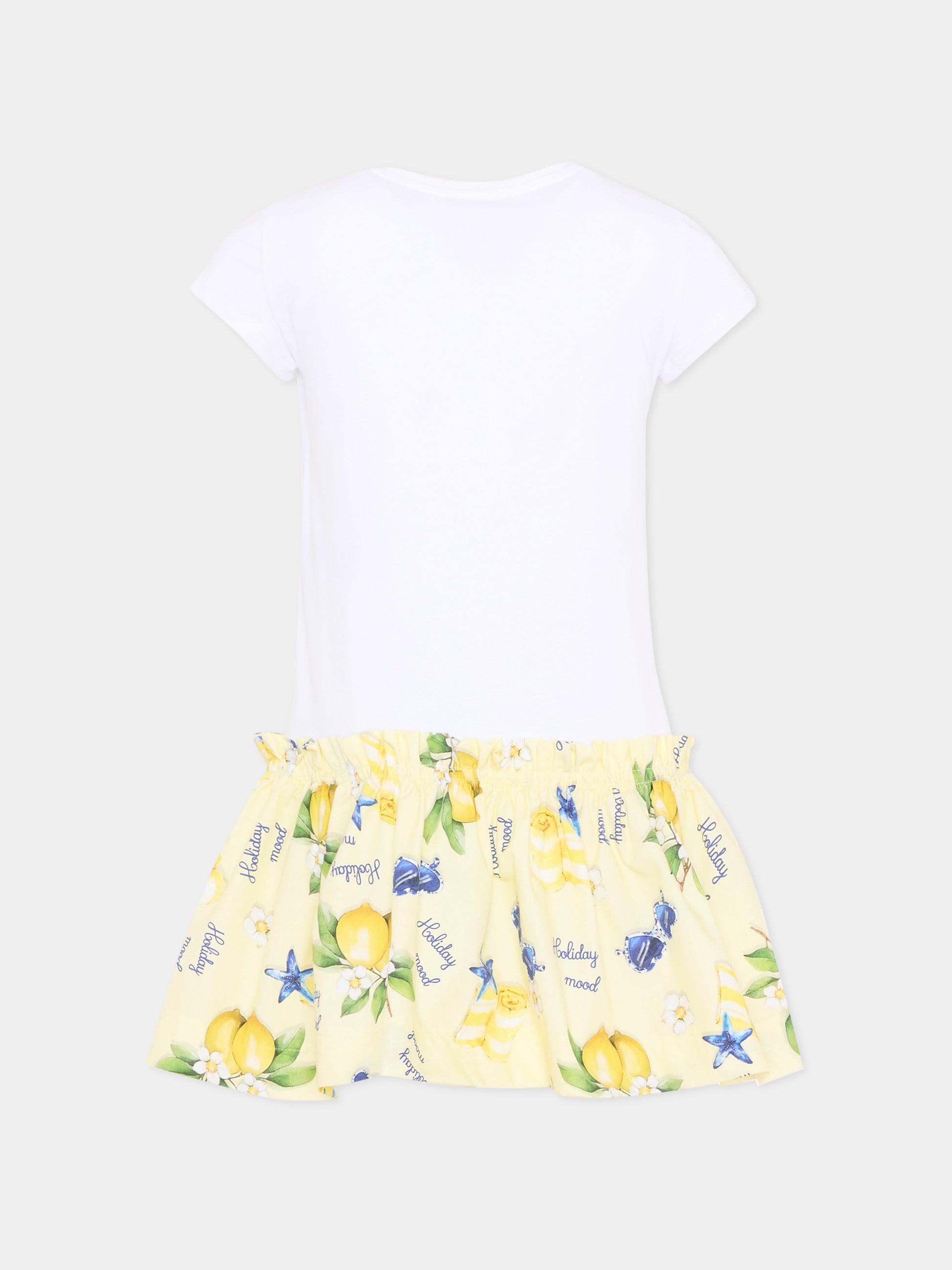 Vestito multicolor Positano per bambina,Monnalisa,11G916RU - 7201 - 9914