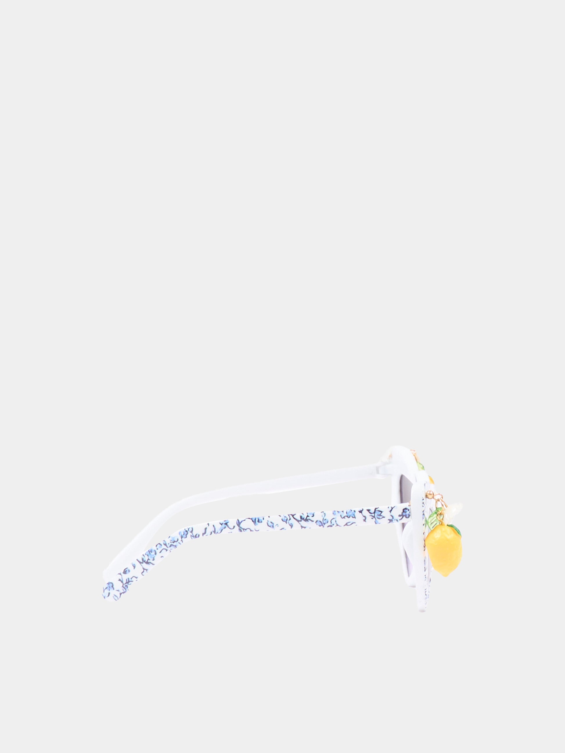 Occhiali da sole multicolor per bambina con limoni,Monnalisa,19G022 - 7072 - 1456
