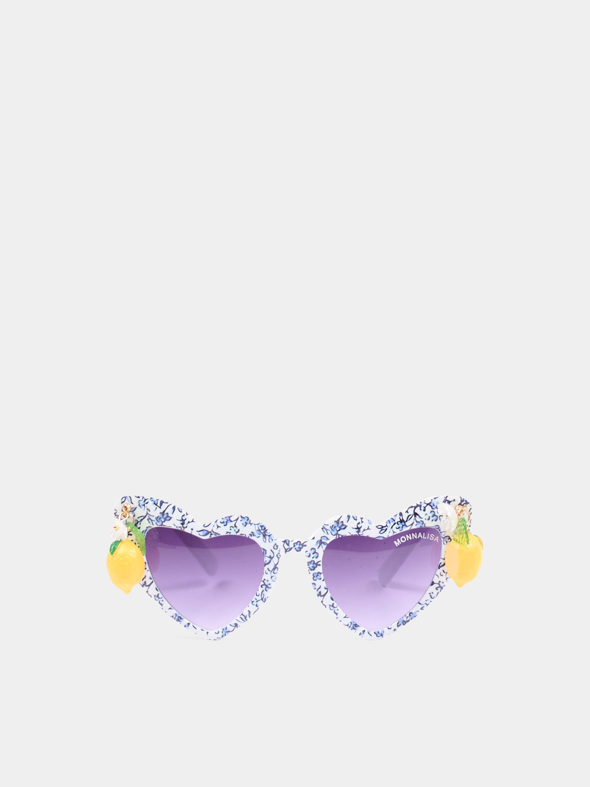 Occhiali da sole multicolor per bambina con limoni,Monnalisa,19G022 - 7072 - 1456