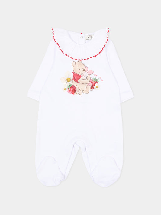 Tutina bianca per neonata Winnie Pooh,Monnalisa,35G207 - 7084 - 0099