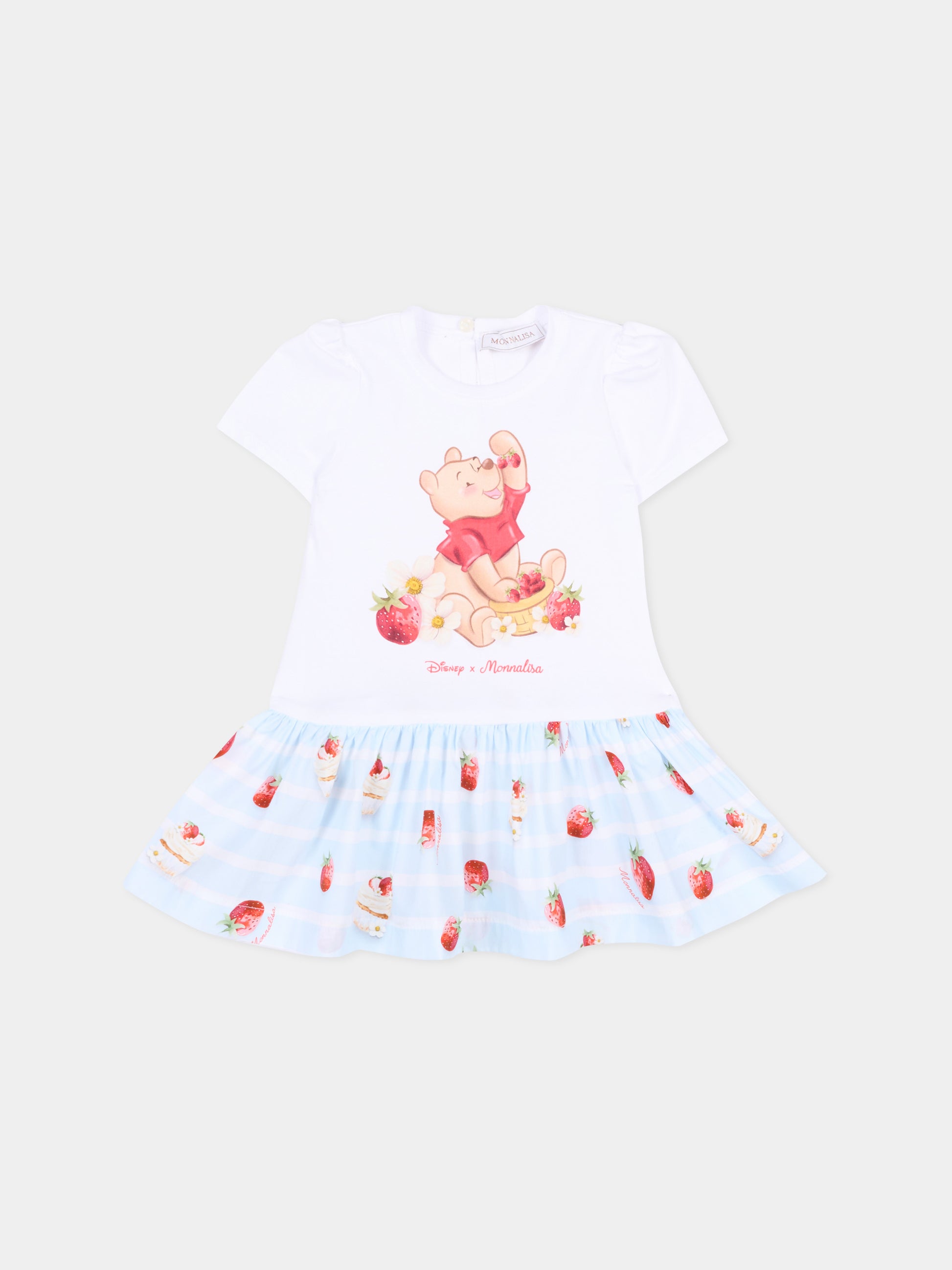 Vestito multicolor per neonata con Winnie the Pooh,Monnalisa,31G916 - 7201 - 9952