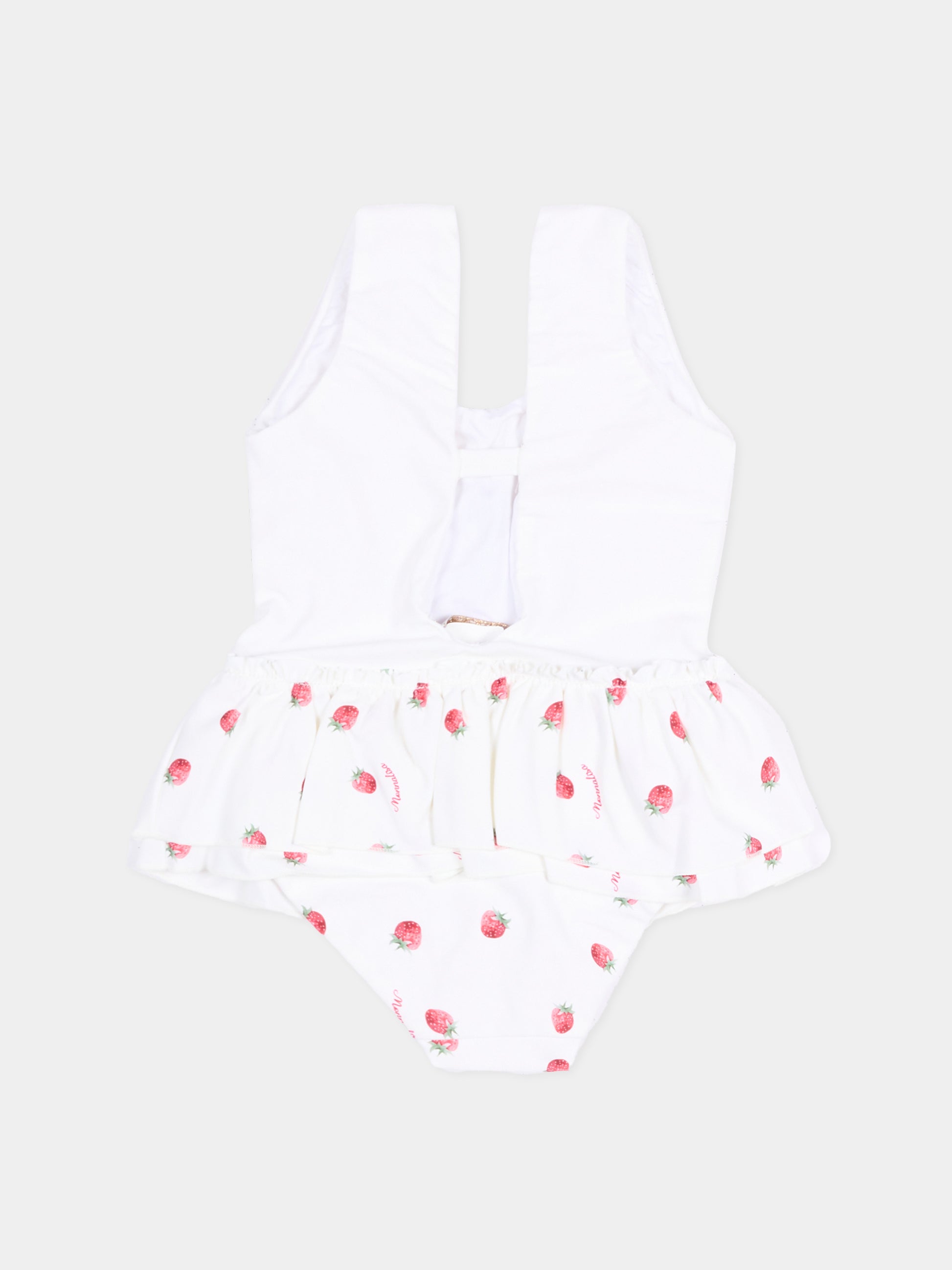 Costume intero bianco con Winnie the Pooh,Monnalisa,39G026 - 7095 - 9944