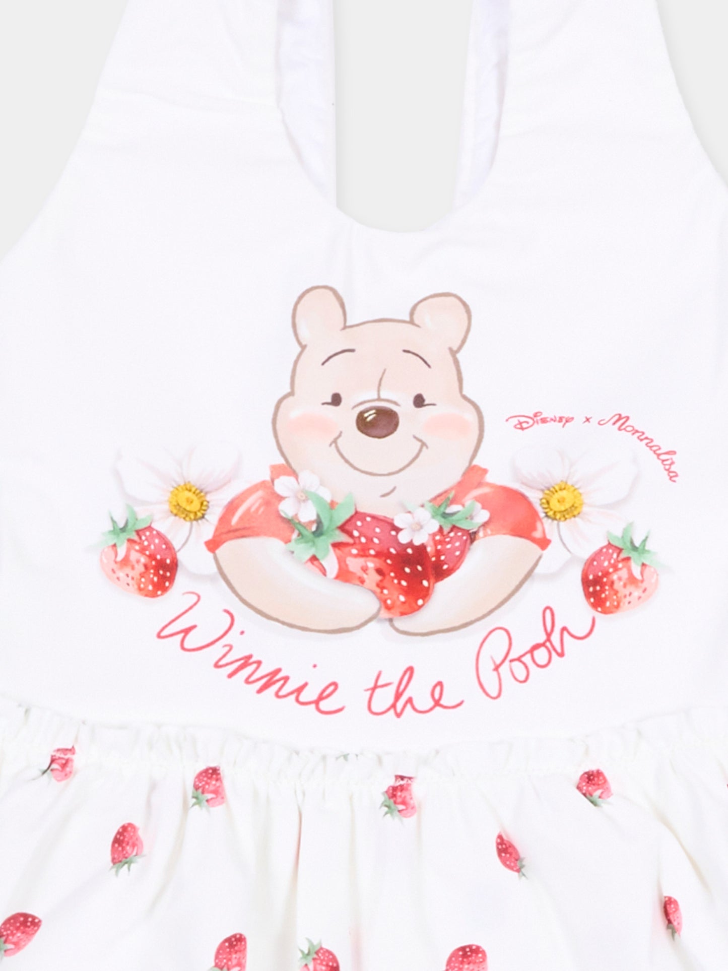 Costume intero bianco con Winnie the Pooh,Monnalisa,39G026 - 7095 - 9944