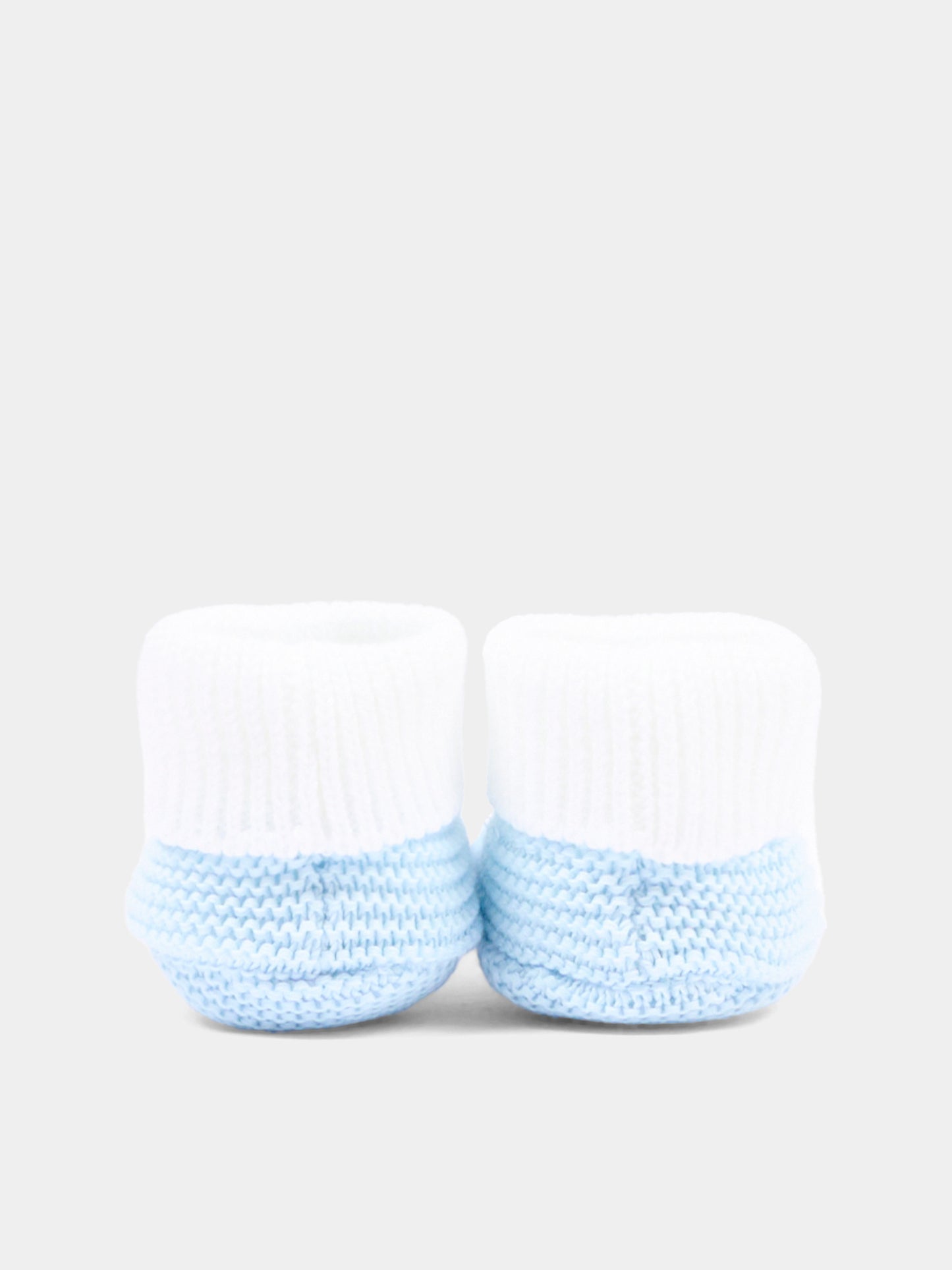 Babbucce bianco per neonato,Little Bear,3140 BCO/CIELO