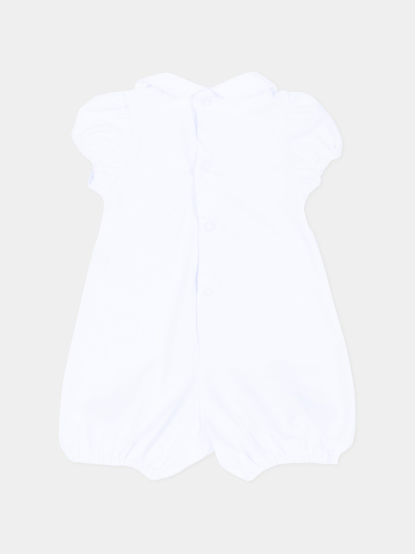 Pagliaccetto bianco per neonata orsetti