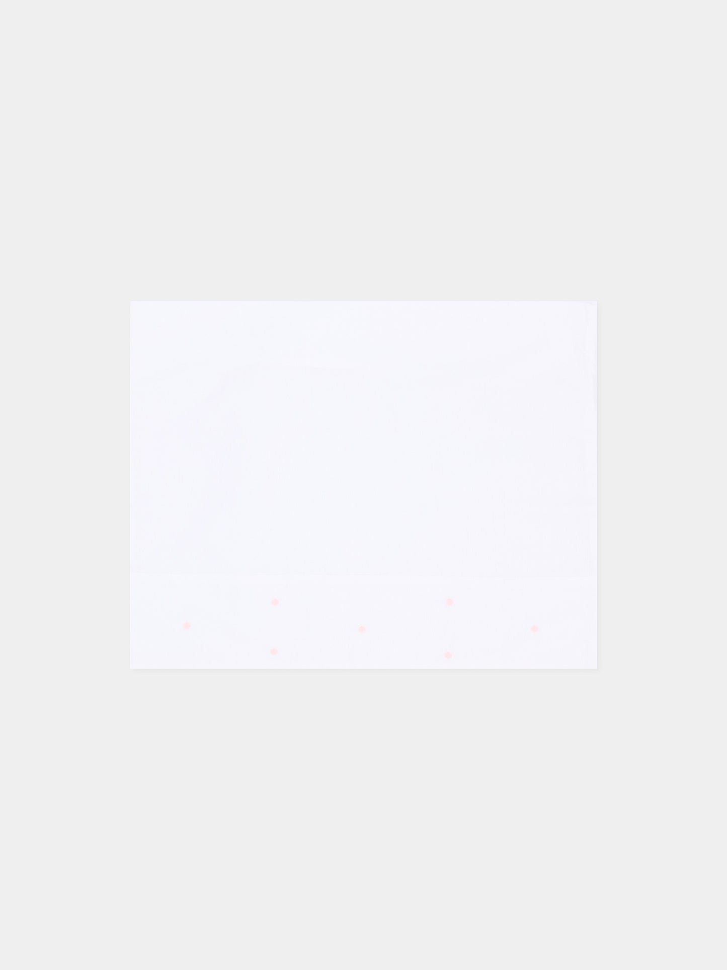 Lenzuola avorio per neonata con pois rosa,Little Bear,2040 BCO/ROSA