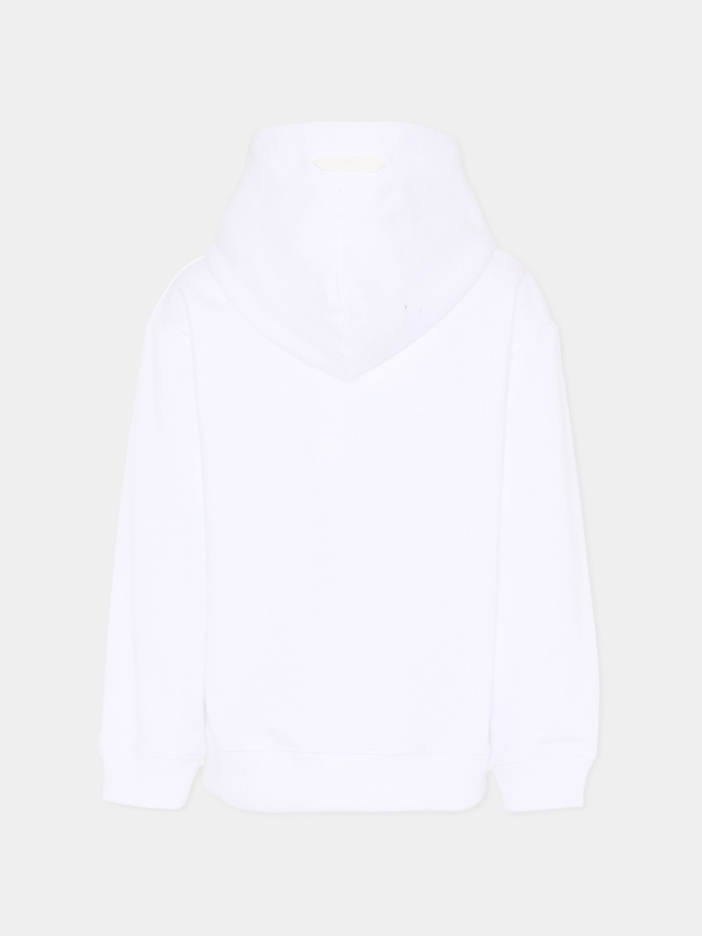 Felpa bianca per bambino con logo,Lanvin Petite,N30369 N48