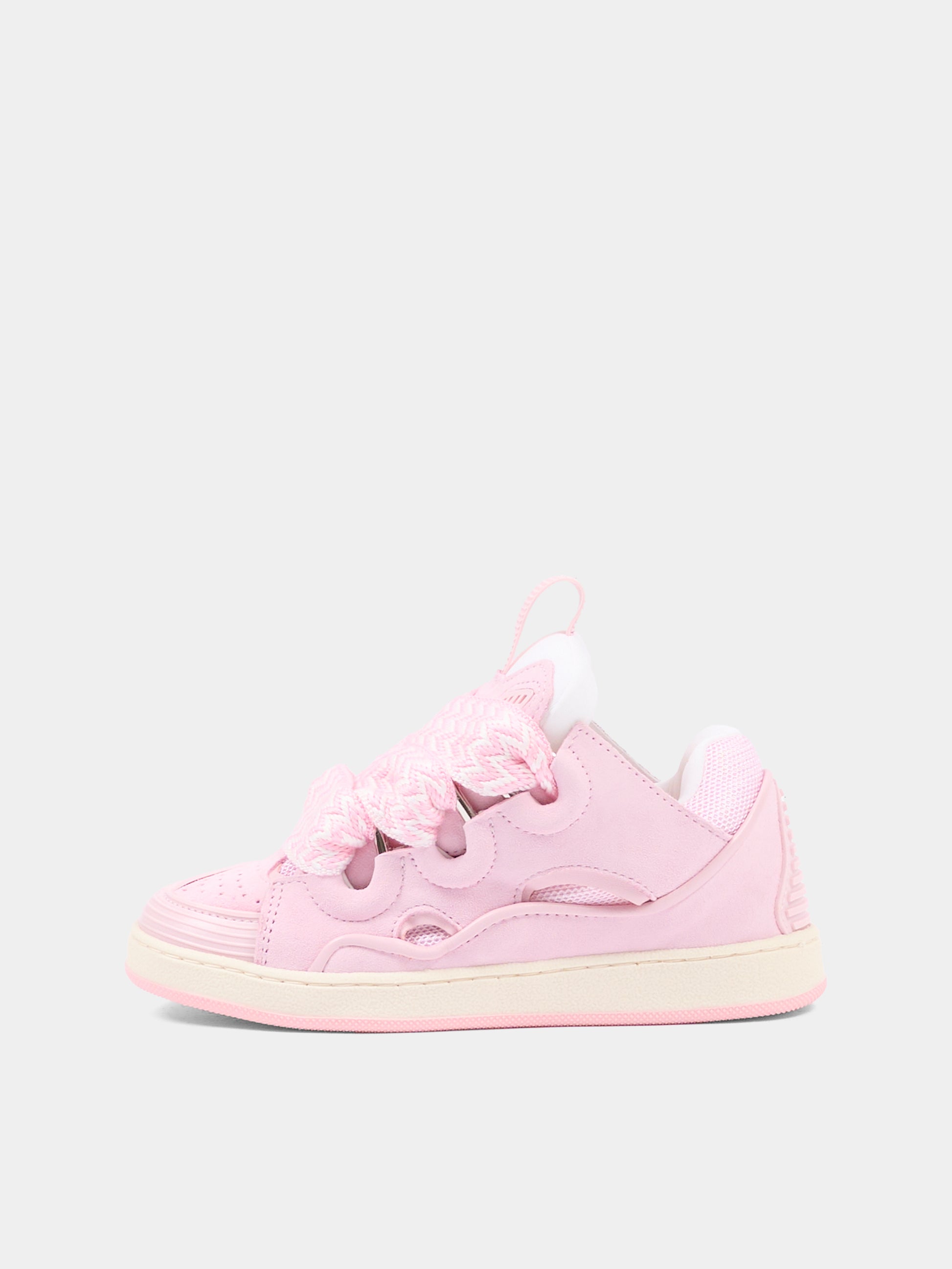 Sneakers rosa per bambina con motivo Curb,Lanvin Petite,N30465 44F