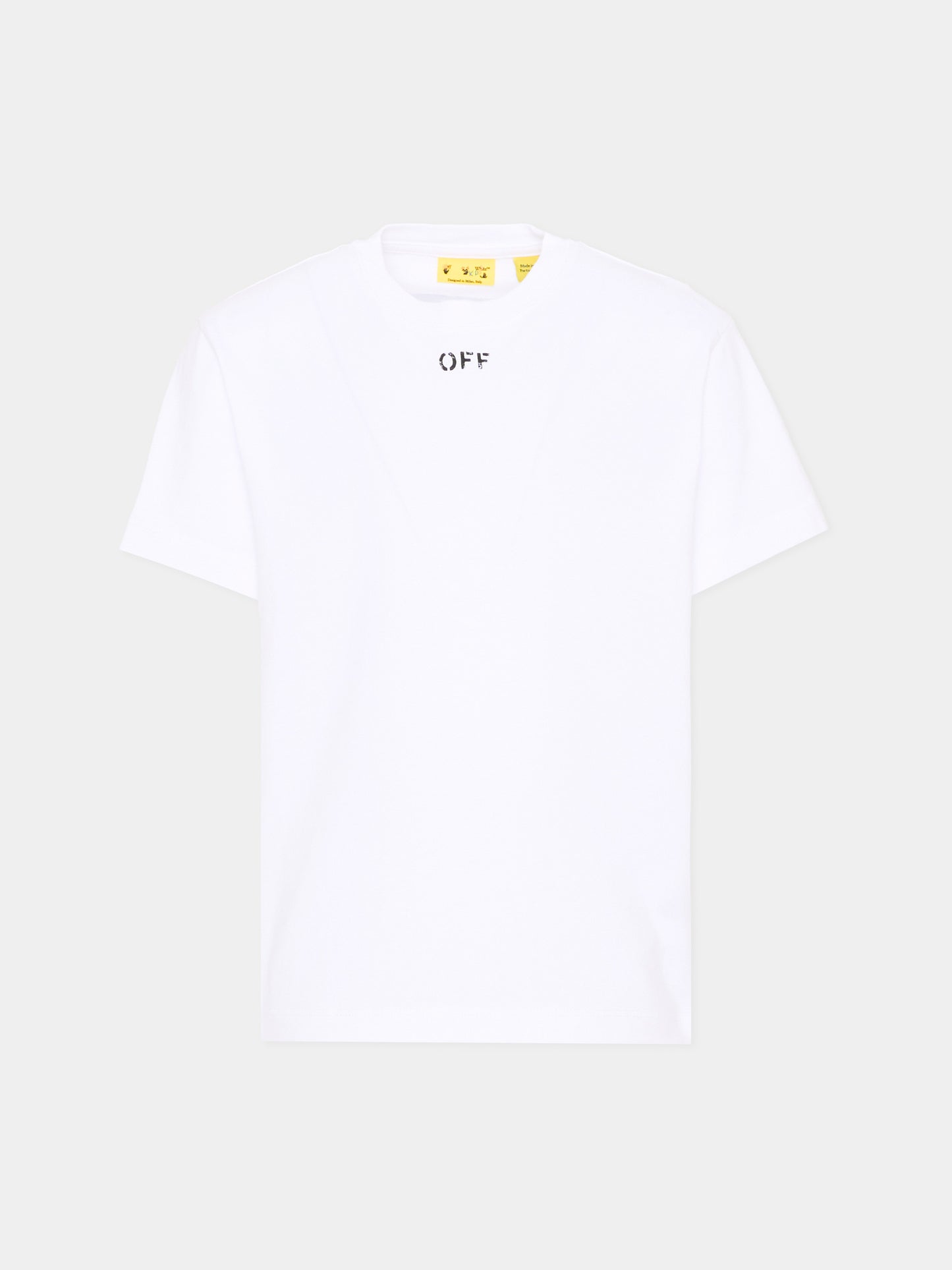 T-Shirt bianca per bambini con logo,Off White,44BAA002S26J006100