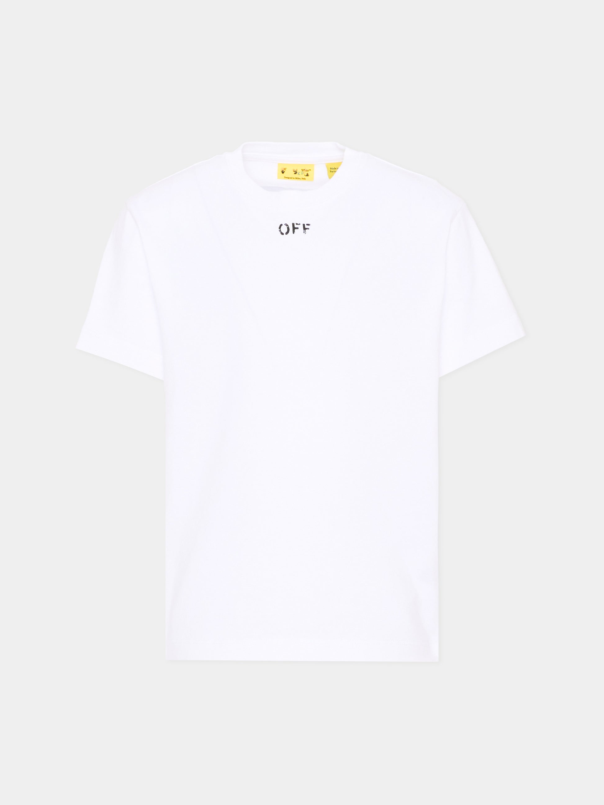 T-Shirt bianca per bambini con logo,Off White,44BAA002S26J006100