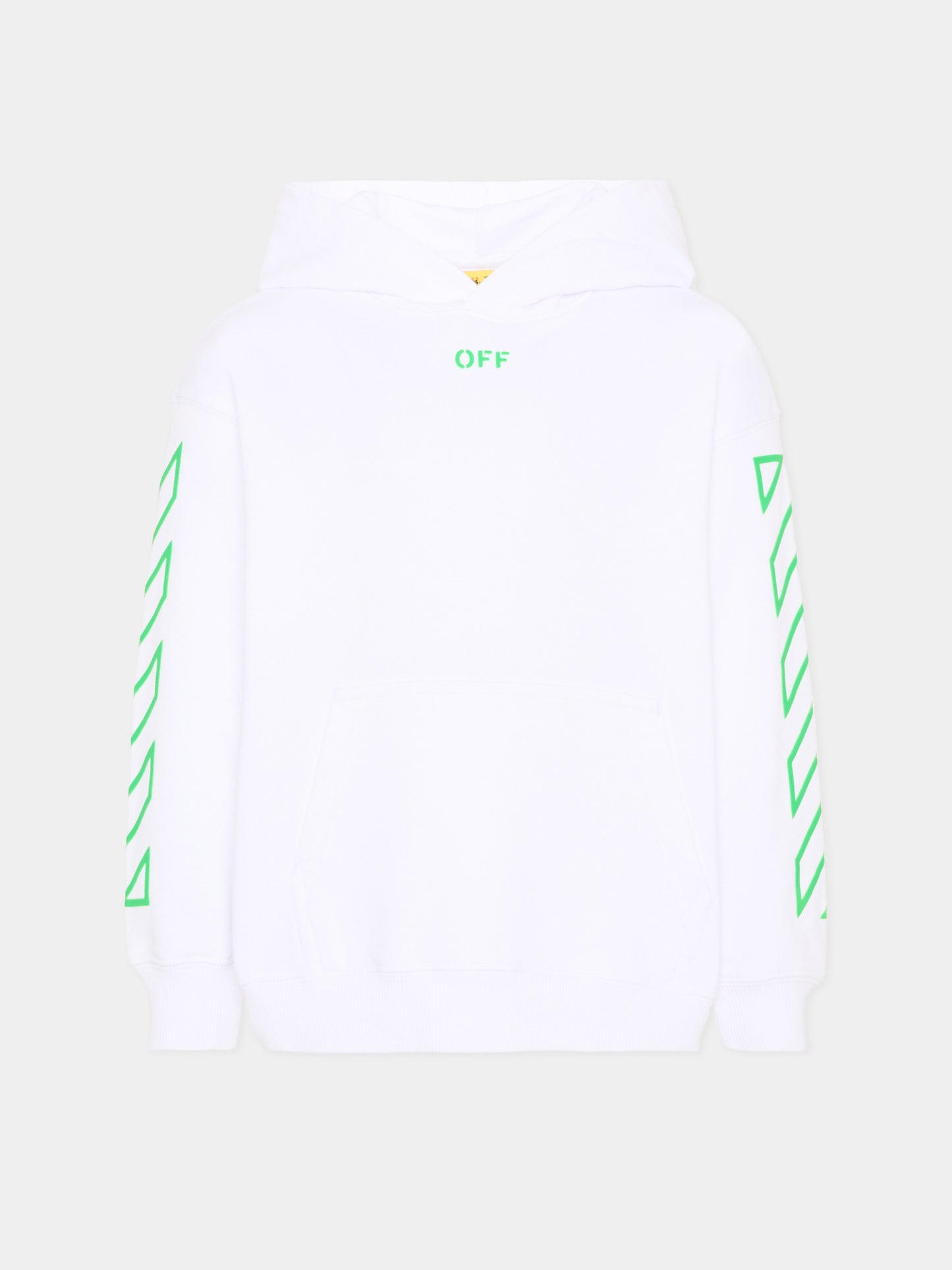 Felpa bianca per bambino con logo,Off White,44BBB001S26F003100