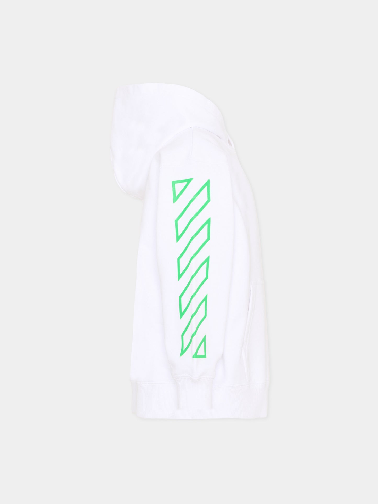 Felpa bianca per bambino con logo,Off White,44BBB001S26F003100