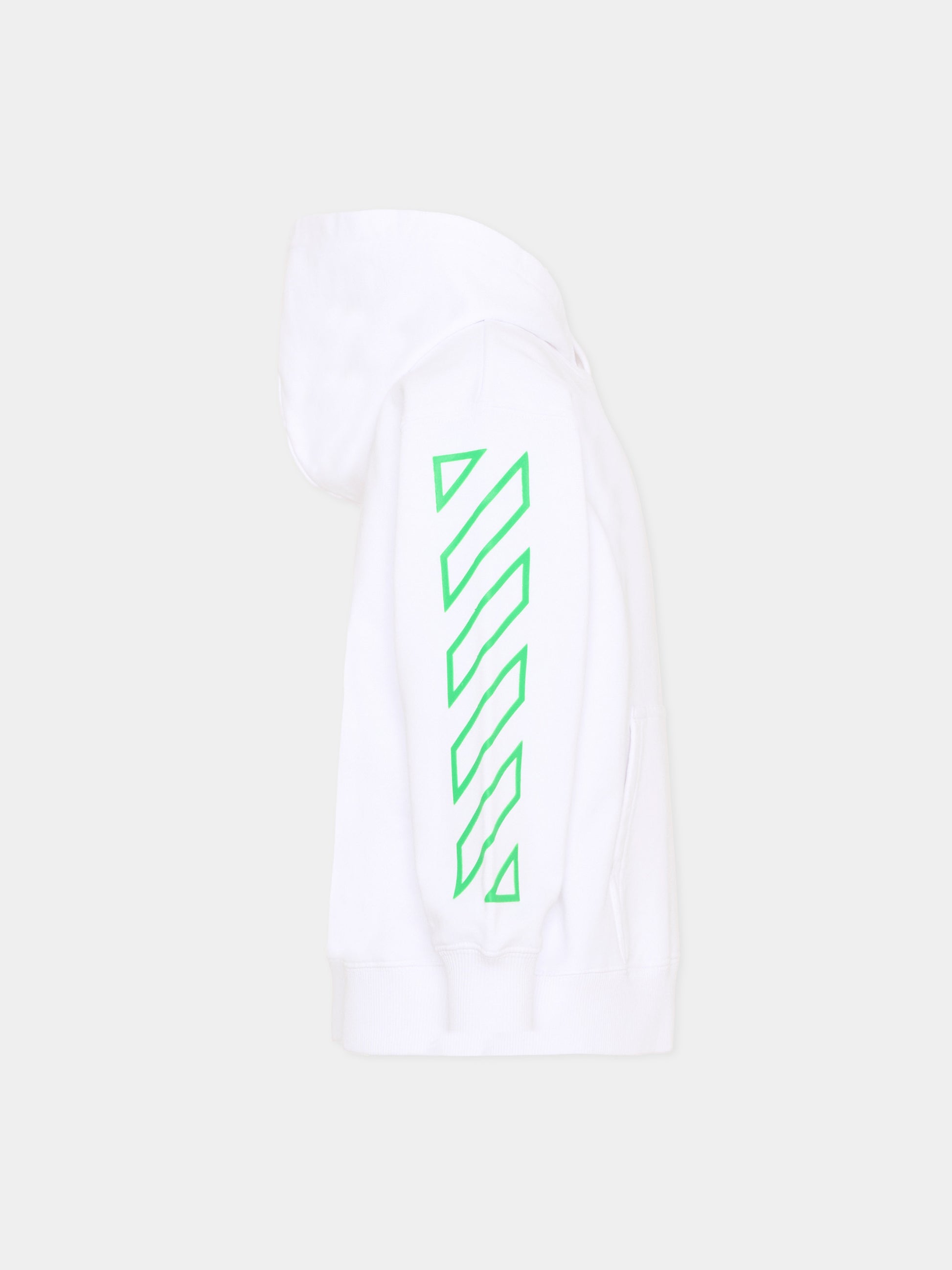 Felpa bianca per bambino con logo,Off White,44BBB001S26F003100