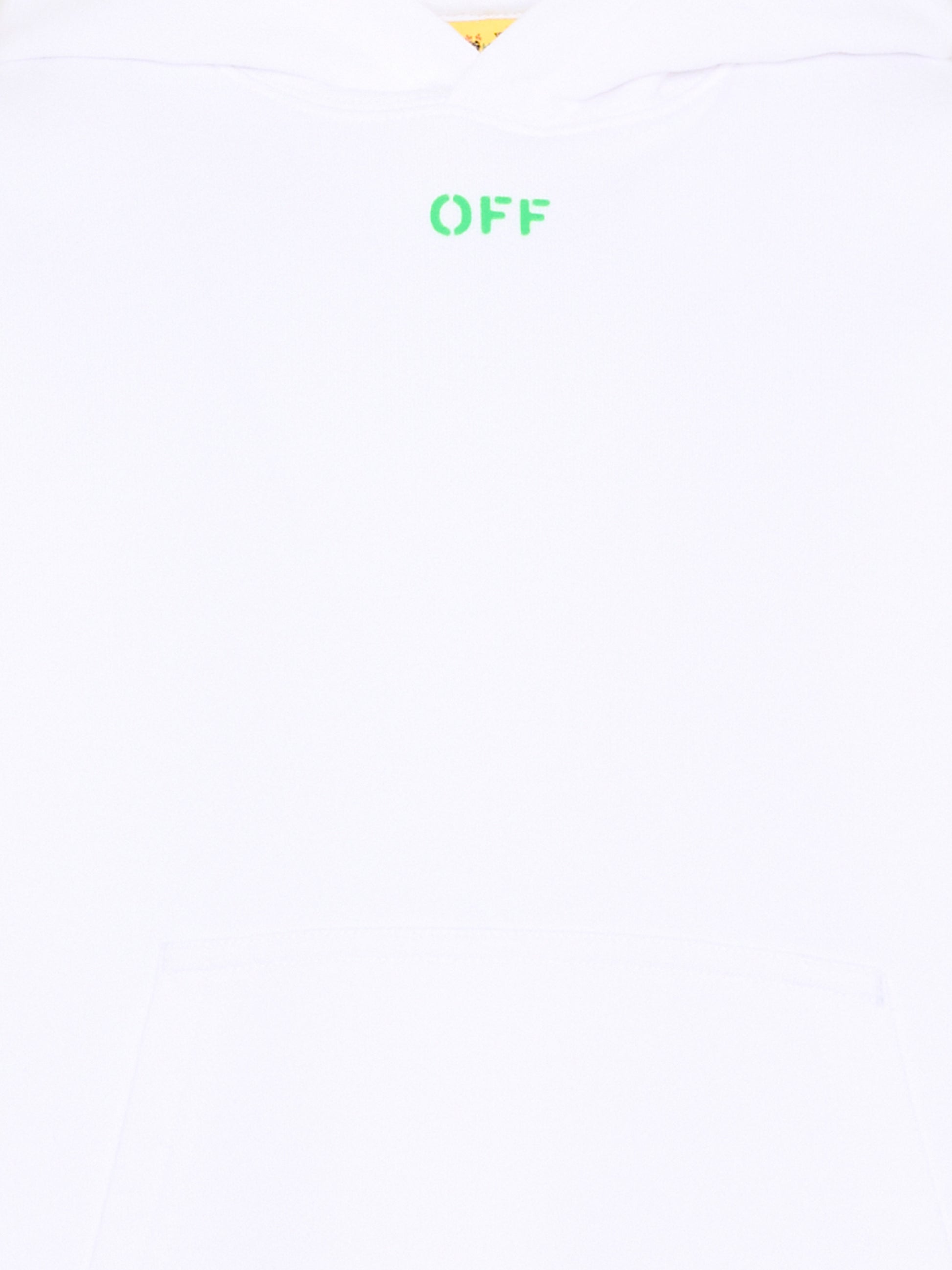 Felpa bianca per bambino con logo,Off White,44BBB001S26F003100