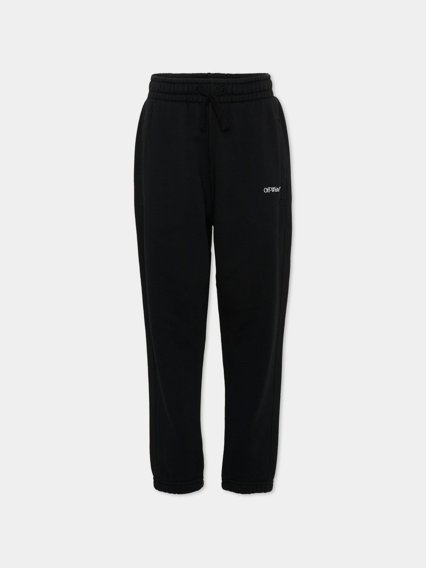 Pantalone nero per bambini con logo,Off White,44BCH001S26F001001