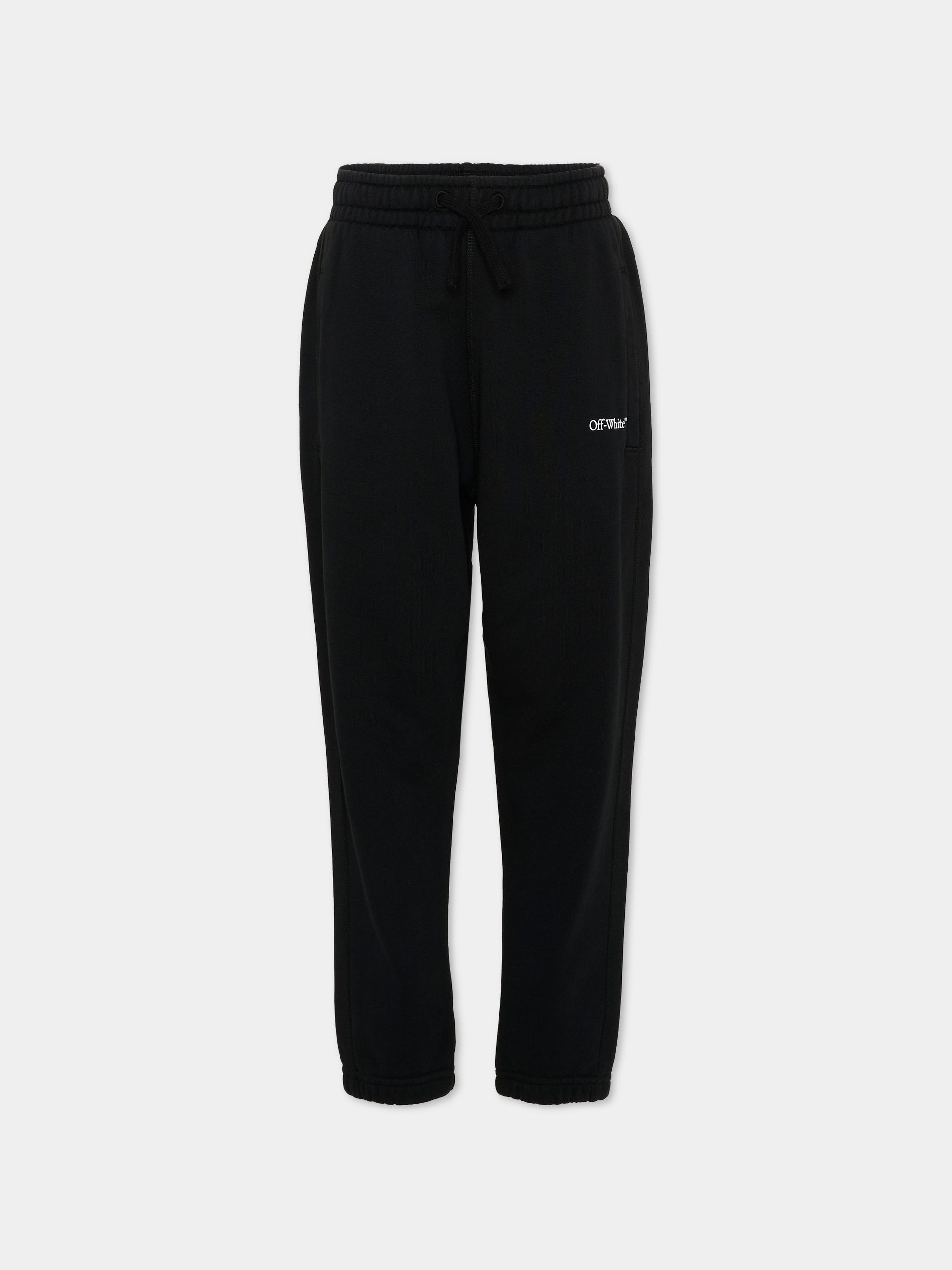 Pantalone nero per bambini con logo,Off White,44BCH001S26F001001