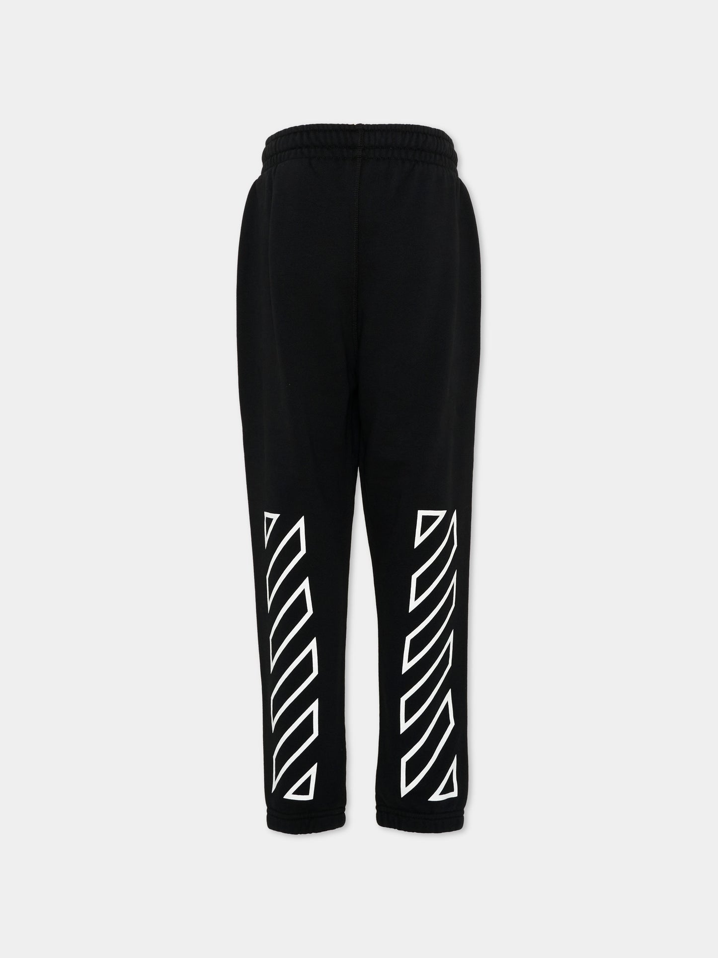 Pantalone nero per bambini con logo,Off White,44BCH001S26F001001