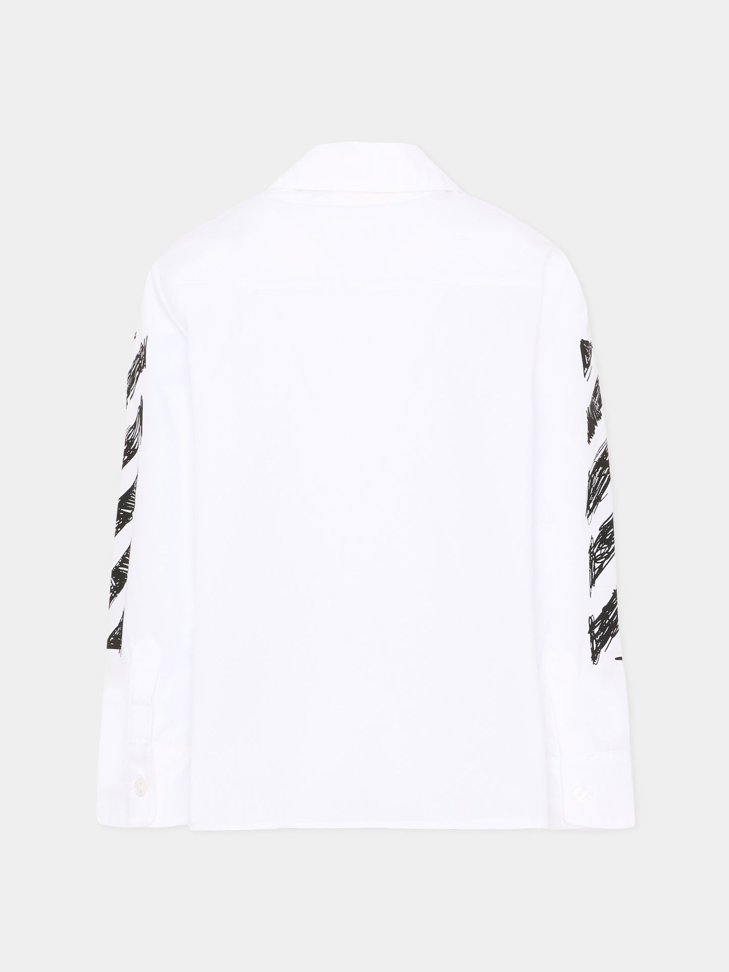 Camicia bianca per bambino con logo,Off White,44BGA00AS26F001100