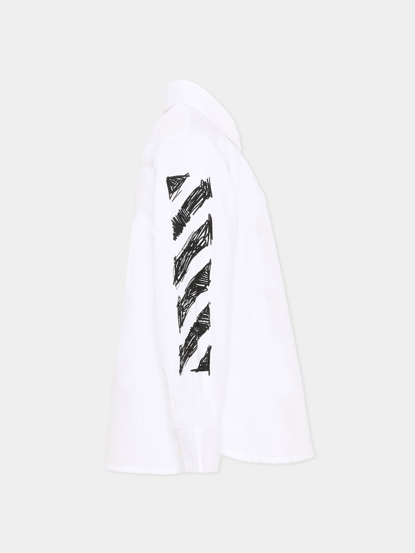 Camicia bianca per bambino con logo,Off White,44BGA00AS26F001100