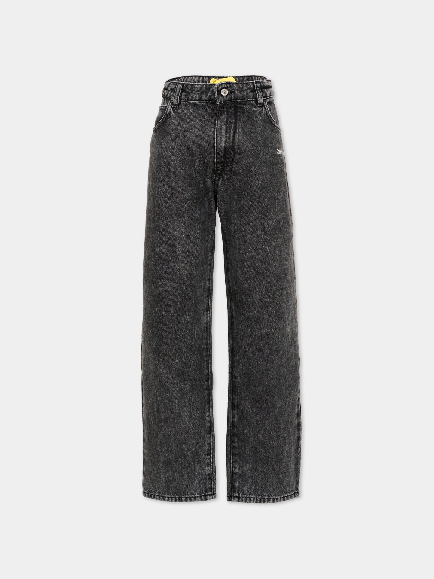 Jeans denim per bambini con logo,Off White,44BYA005S26D001031