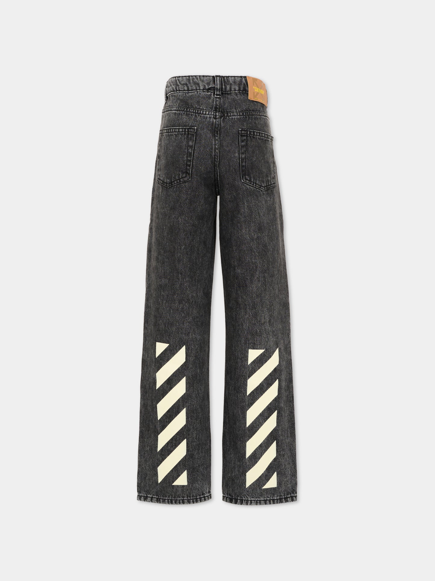 Jeans denim per bambini con logo,Off White,44BYA005S26D001031