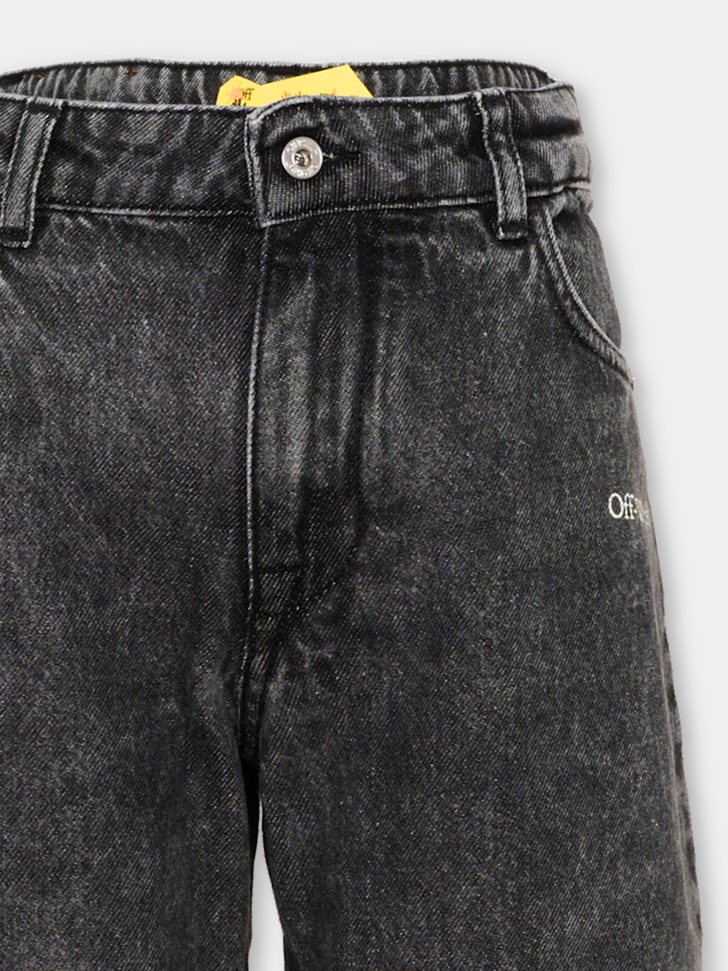 Jeans denim per bambini con logo,Off White,44BYA005S26D001031