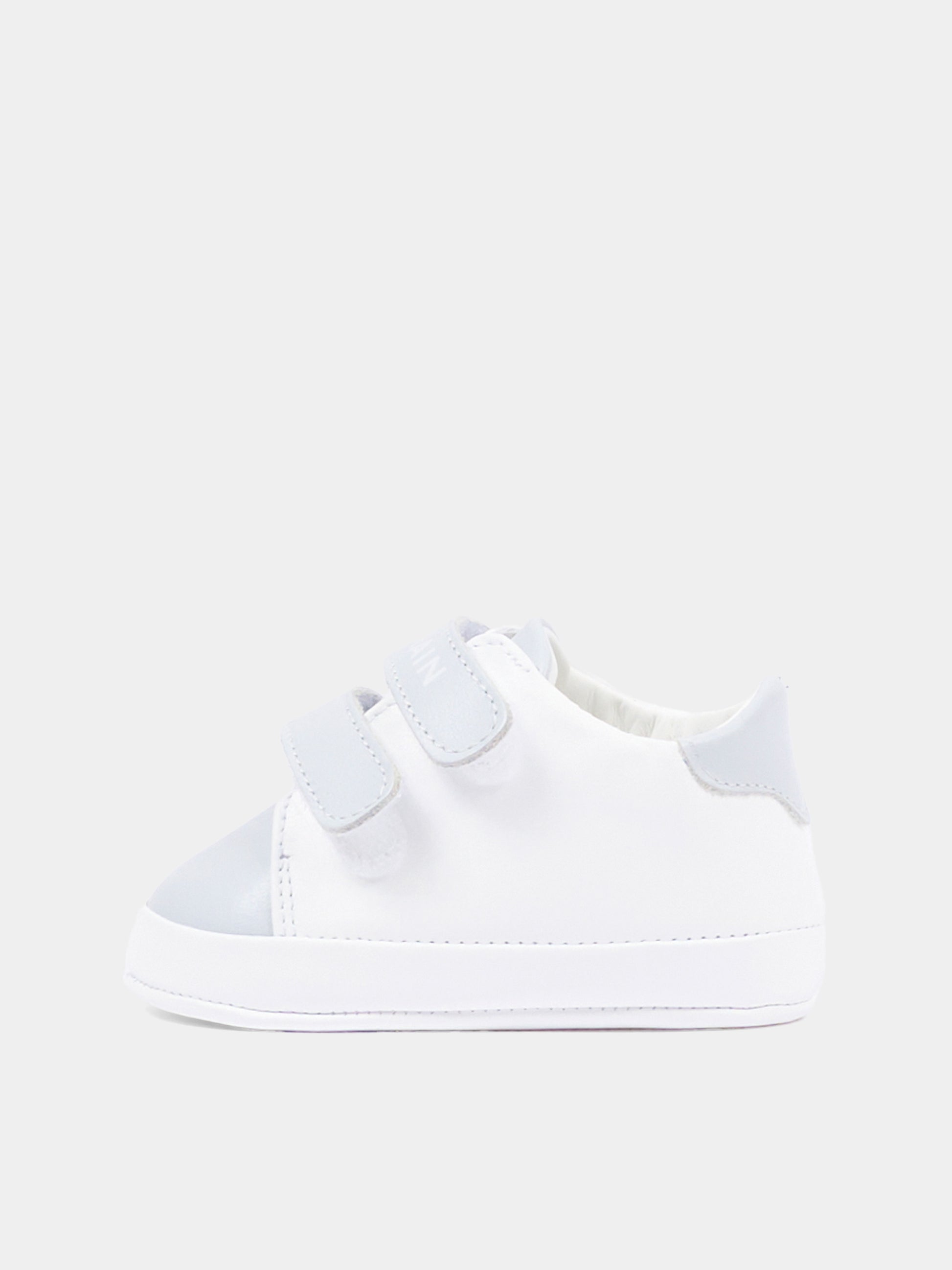 Sneakers celesti per neonato con logo,Balmain Kids,BY0556-Y0051 100CE