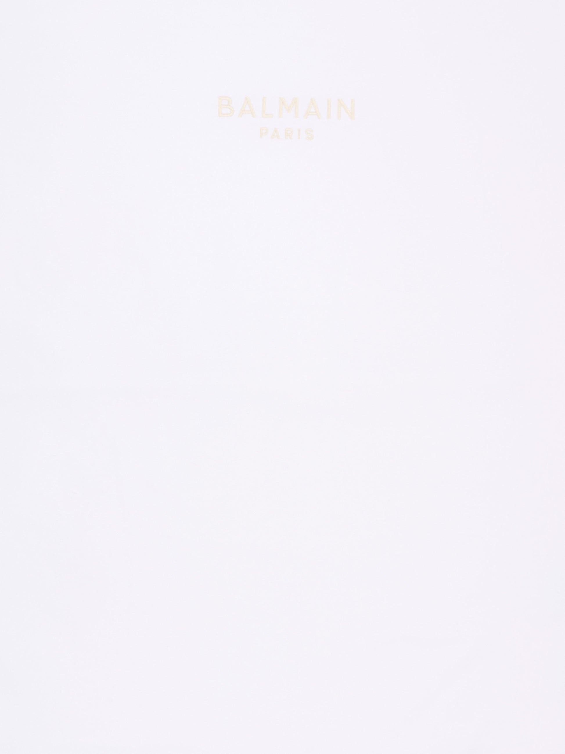 Coperta bianca per neonati con logo,Balmain Kids,BY0620-Z3278 100BG