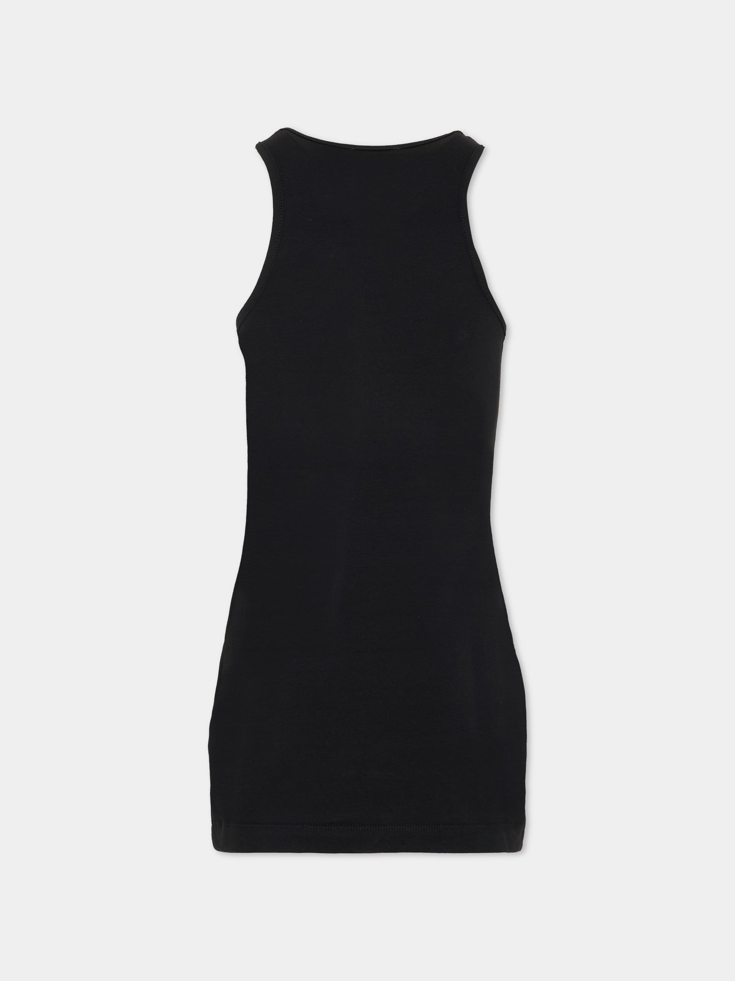 Vestito nero per bambina con logo,Balmain Kids,BY1A12-Z3277 930BC