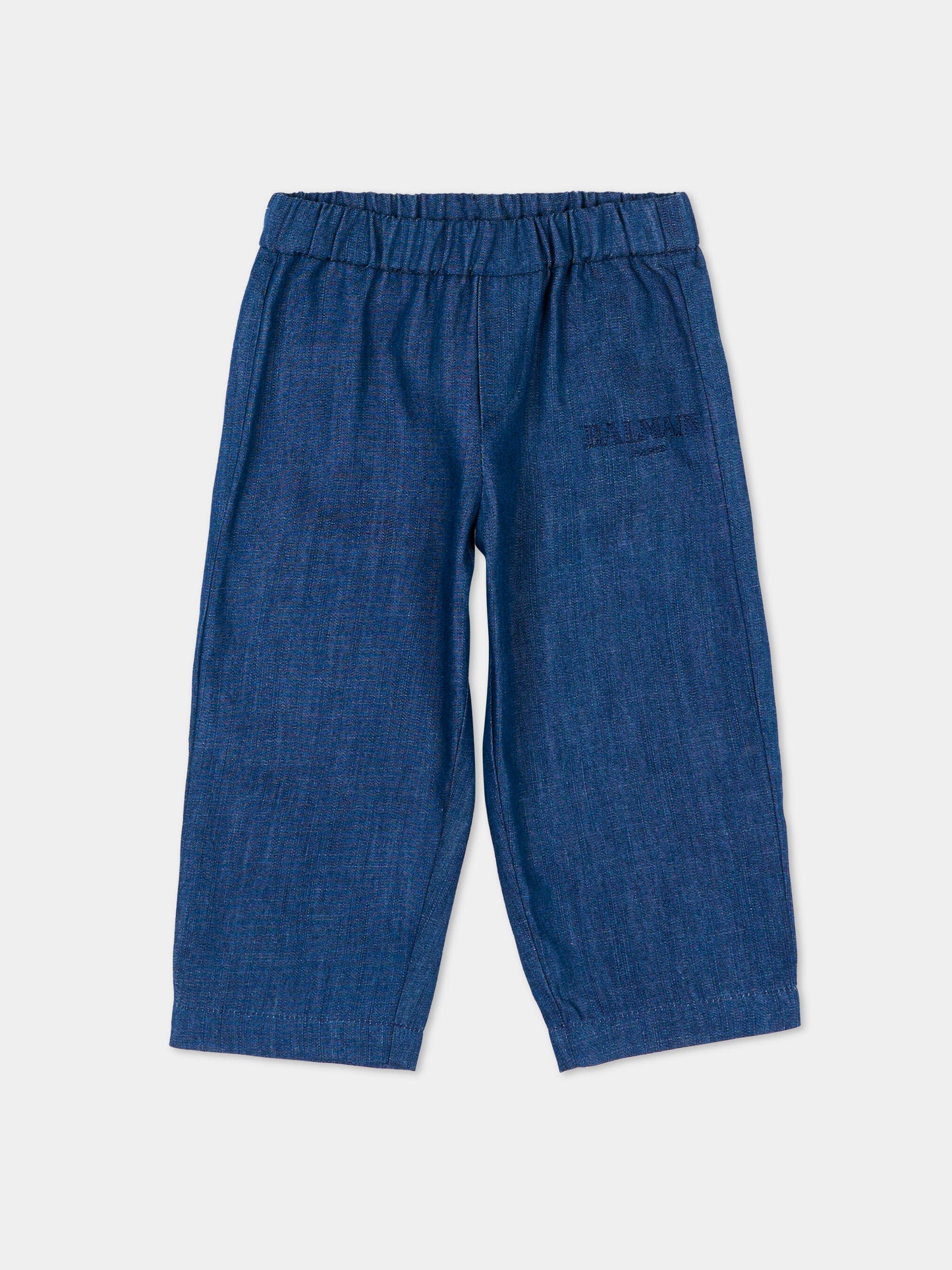 Pantaloni eleganti blu per neonato,Balmain Kids,BY6590-P0588 625
