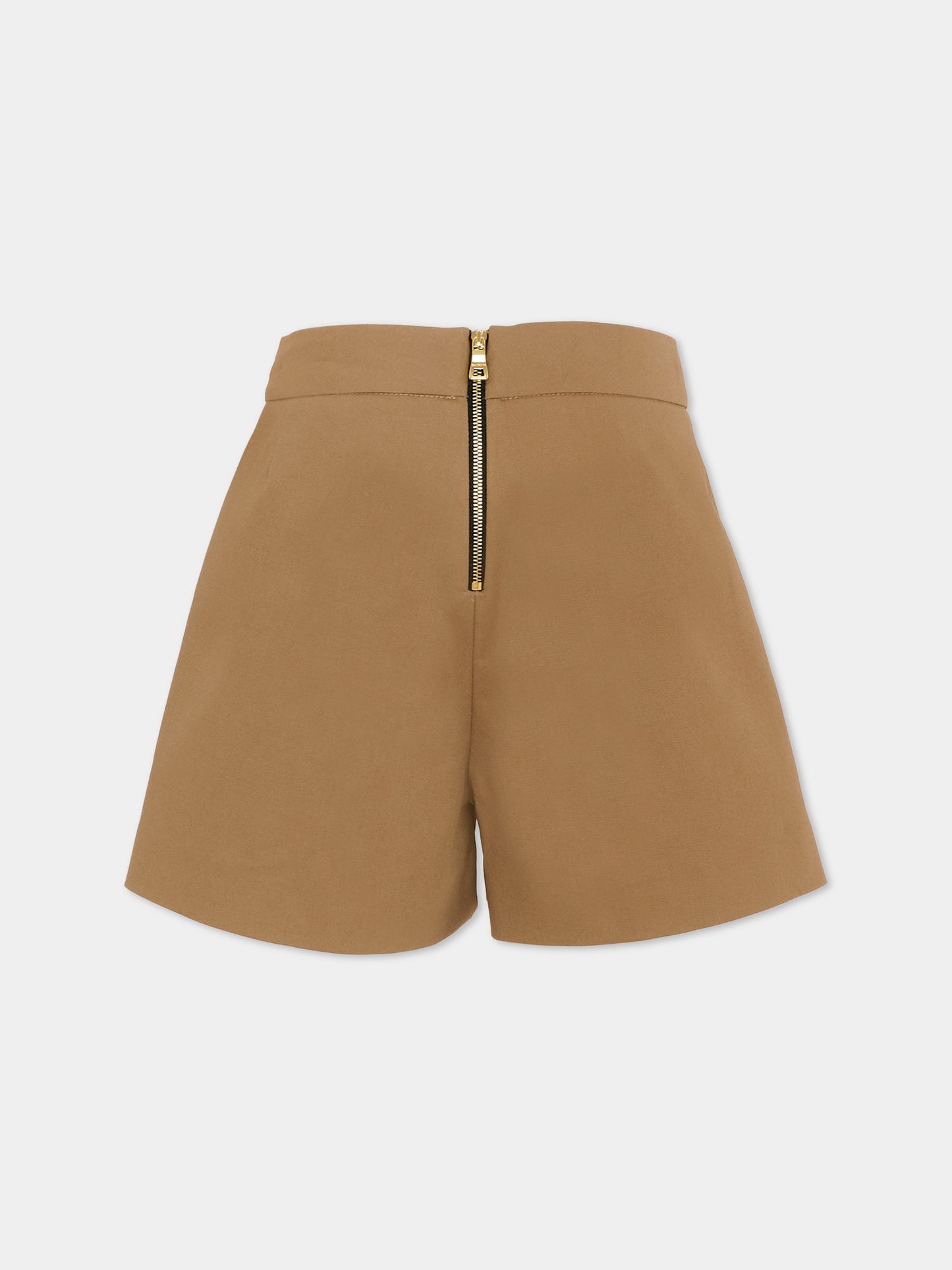 Shorts eleganti beige per bambina con bottoni oro,Balmain Kids,BY6B19-G0197 315