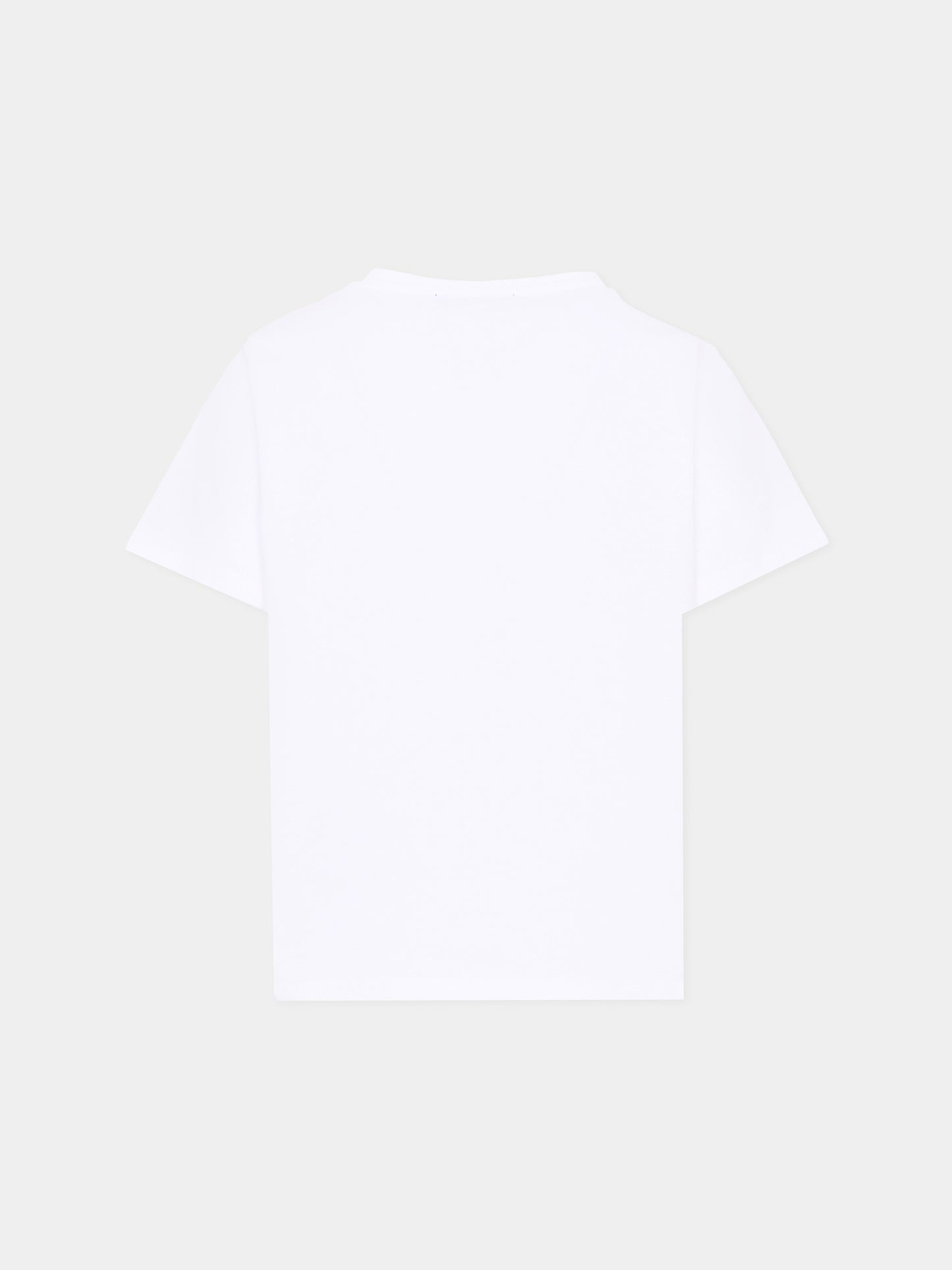 T-Shirt bianca per bambini con logo,Balmain Kids,BY8R31 Z3672 100NE