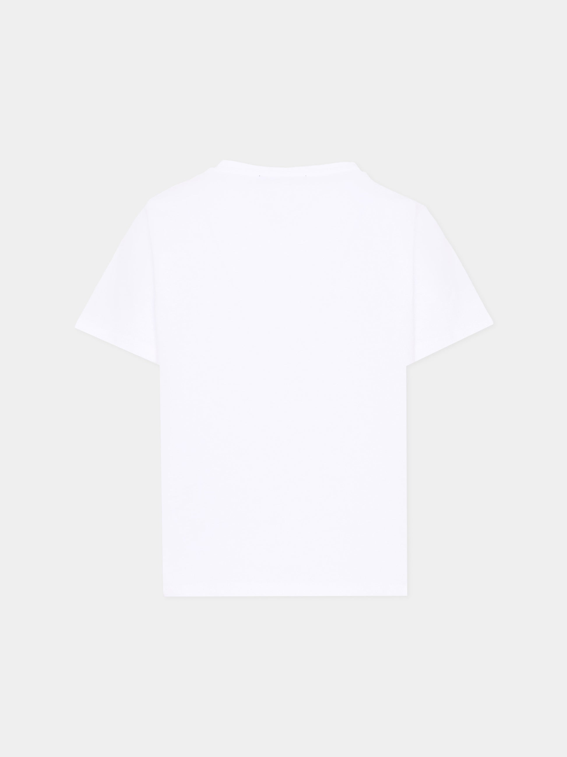 T-Shirt bianca per bambini con logo,Balmain Kids,BY8R31 Z3672 100NE