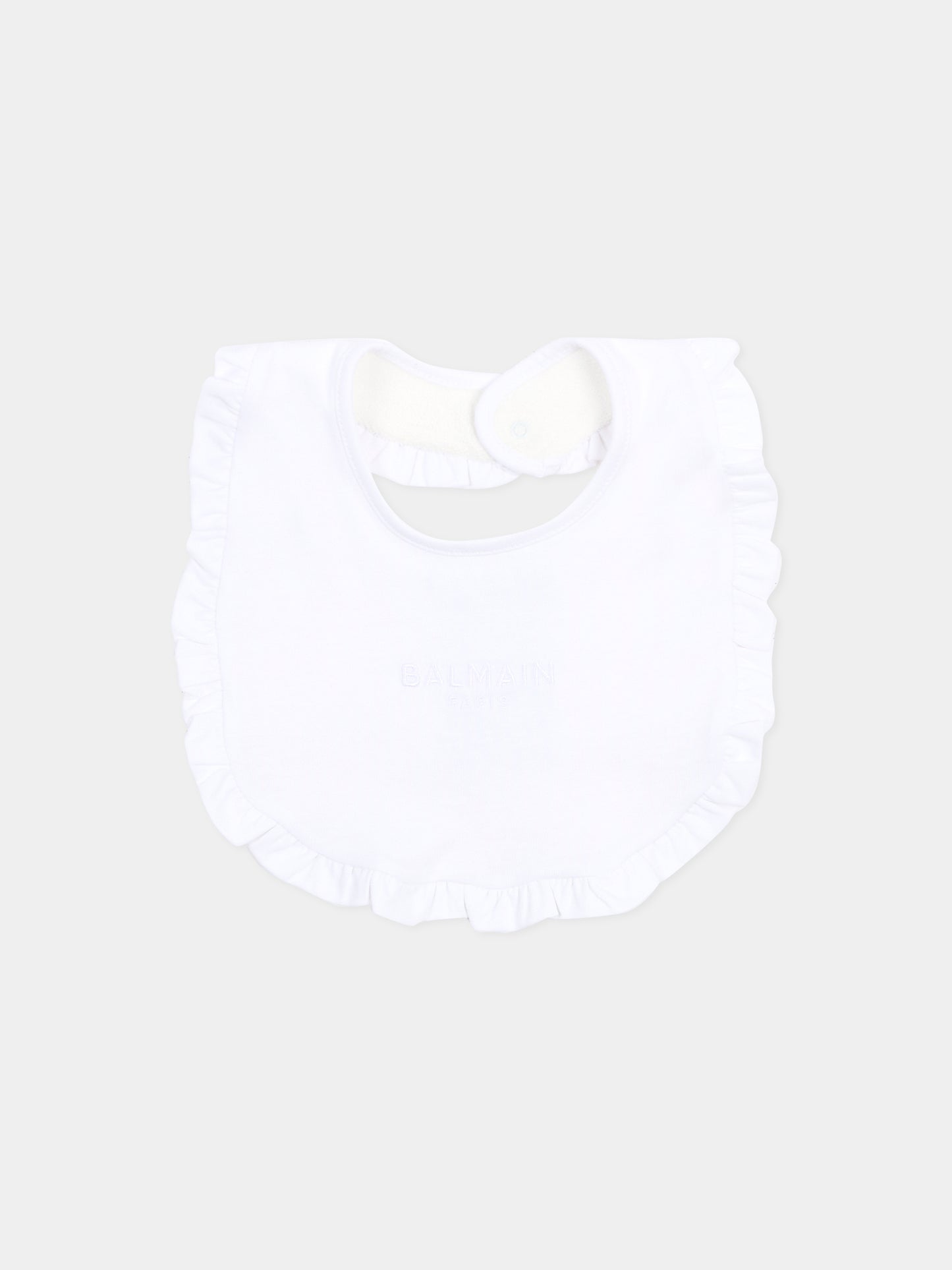 Set pagliaccetti rosa per neonata con logo ricamato,Balmain Kids,BYB000-Z3657 51EBC