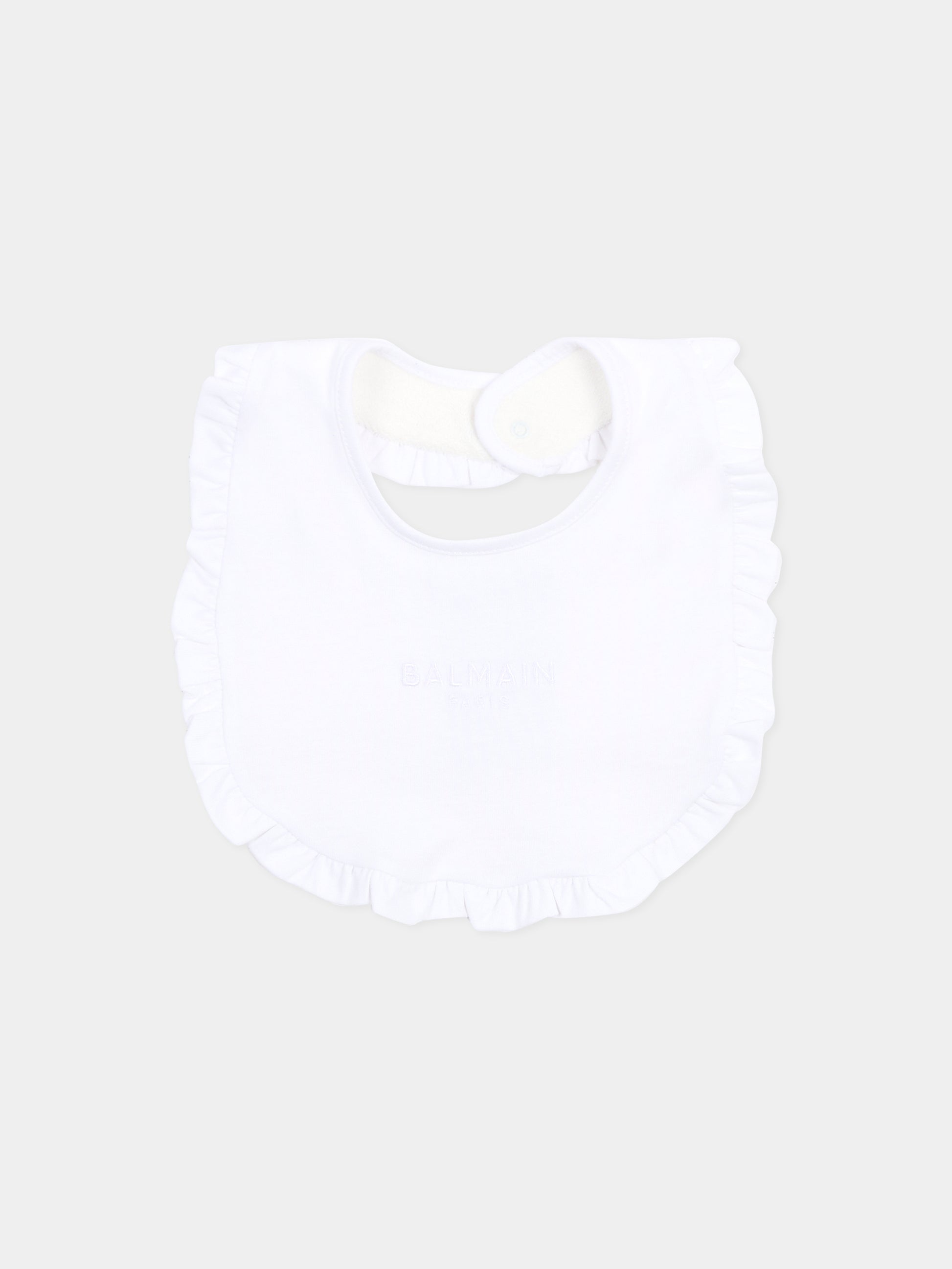 Set pagliaccetti rosa per neonata con logo ricamato,Balmain Kids,BYB000-Z3657 51EBC